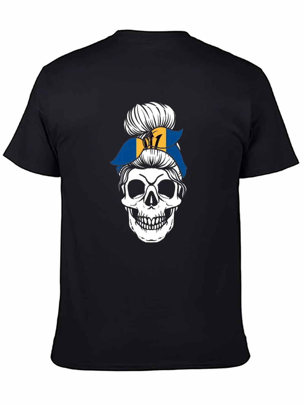 Skull Nationality Country Flag Unisex Casual T-Shirt – Clean Design For Daily Comfort