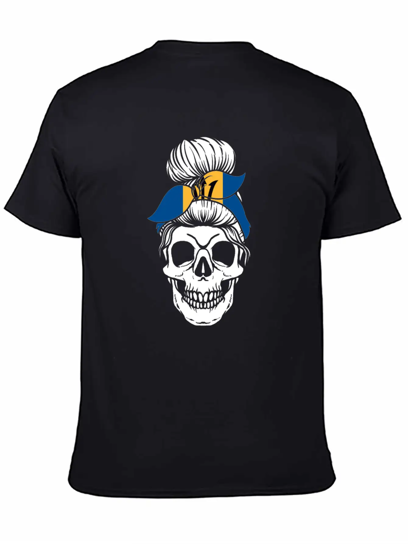 Skull Nationality Country Flag Unisex Casual T-Shirt – Clean Design For Daily Comfort
