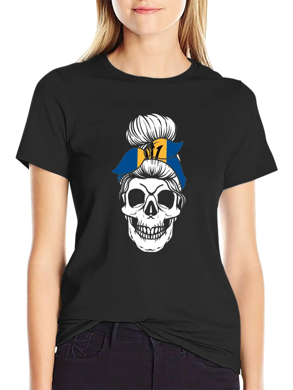 Skull Nationality Country Flag Unisex Casual T-Shirt – Clean Design For Daily Comfort