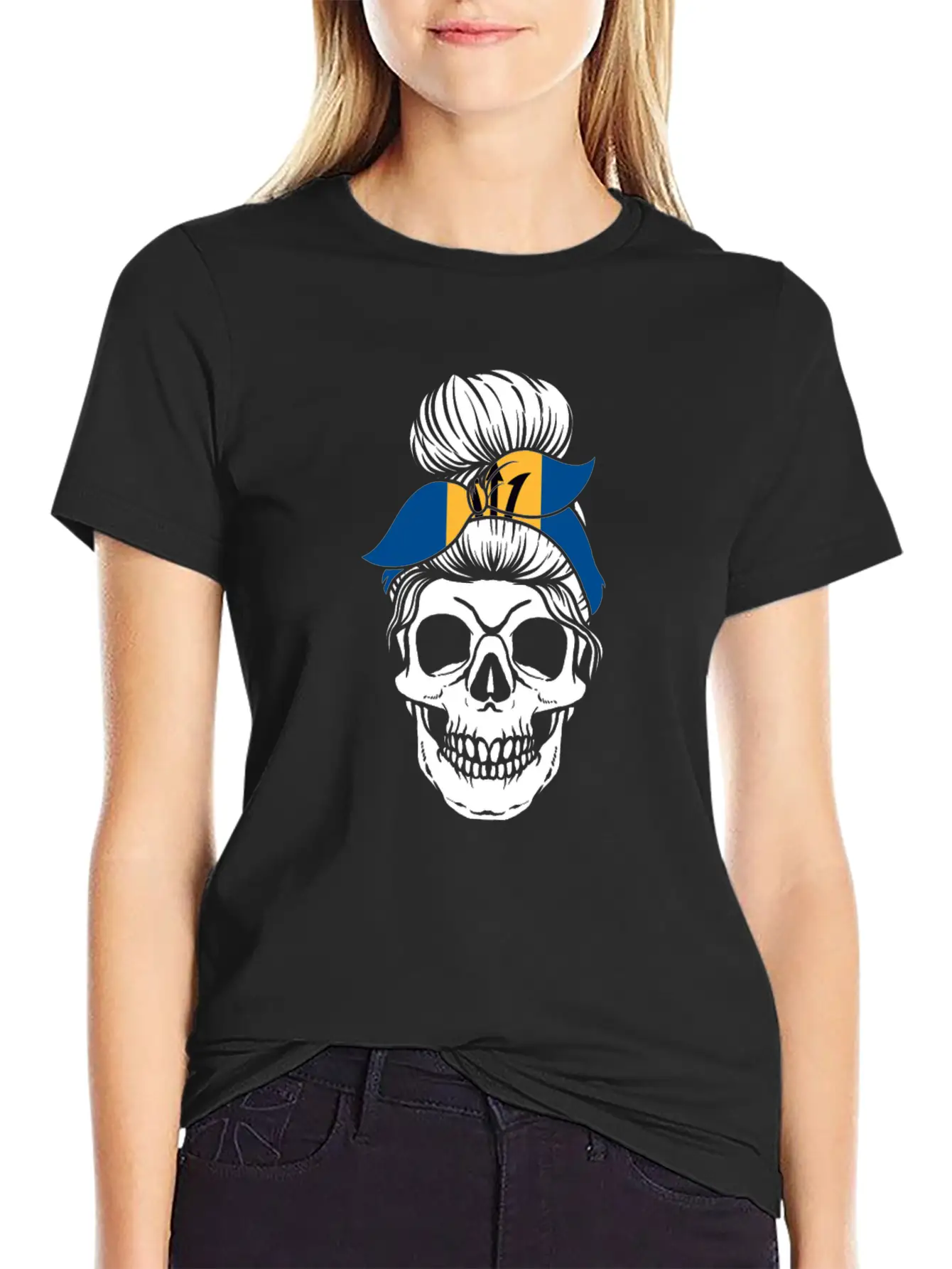 Skull Nationality Country Flag Unisex Casual T-Shirt – Clean Design For Daily Comfort