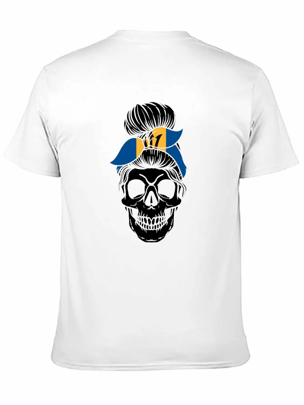 Skull Nationality Country Flag Unisex Casual T-Shirt – Clean Design For Daily Comfort