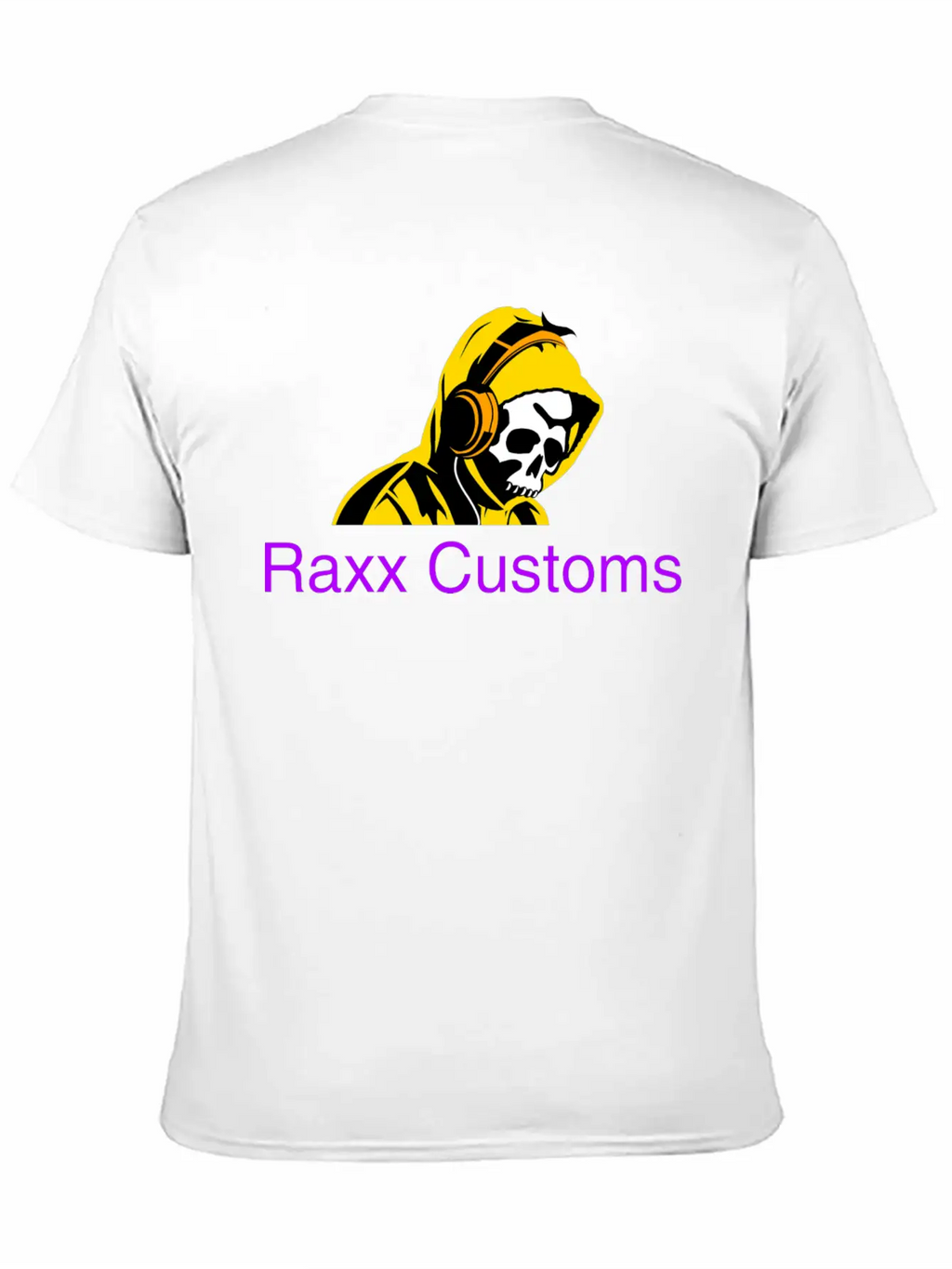 SKULL RAXX CUSTOMS Logo Yellow Timeless Short Sleeve Tee – Comfy And Minimalist Design