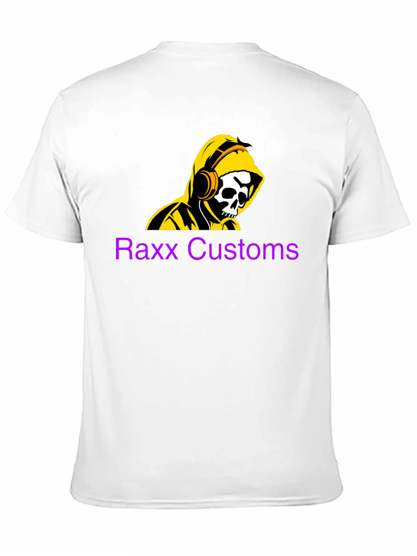 SKULL RAXX CUSTOMS Logo Yellow Timeless Short Sleeve Tee – Comfy And Minimalist Design