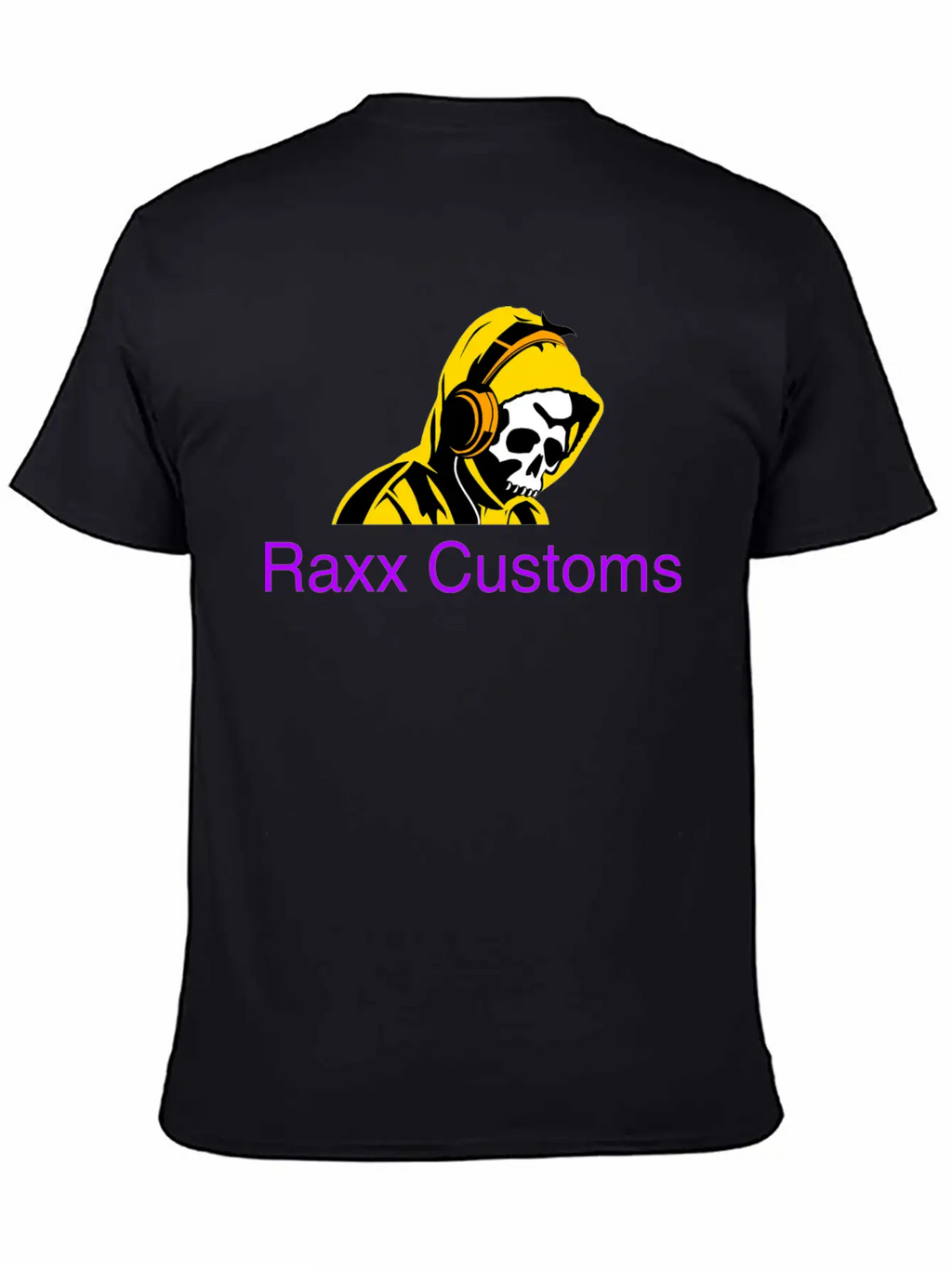 SKULL RAXX CUSTOMS Logo Yellow Timeless Short Sleeve Tee – Comfy And Minimalist Design