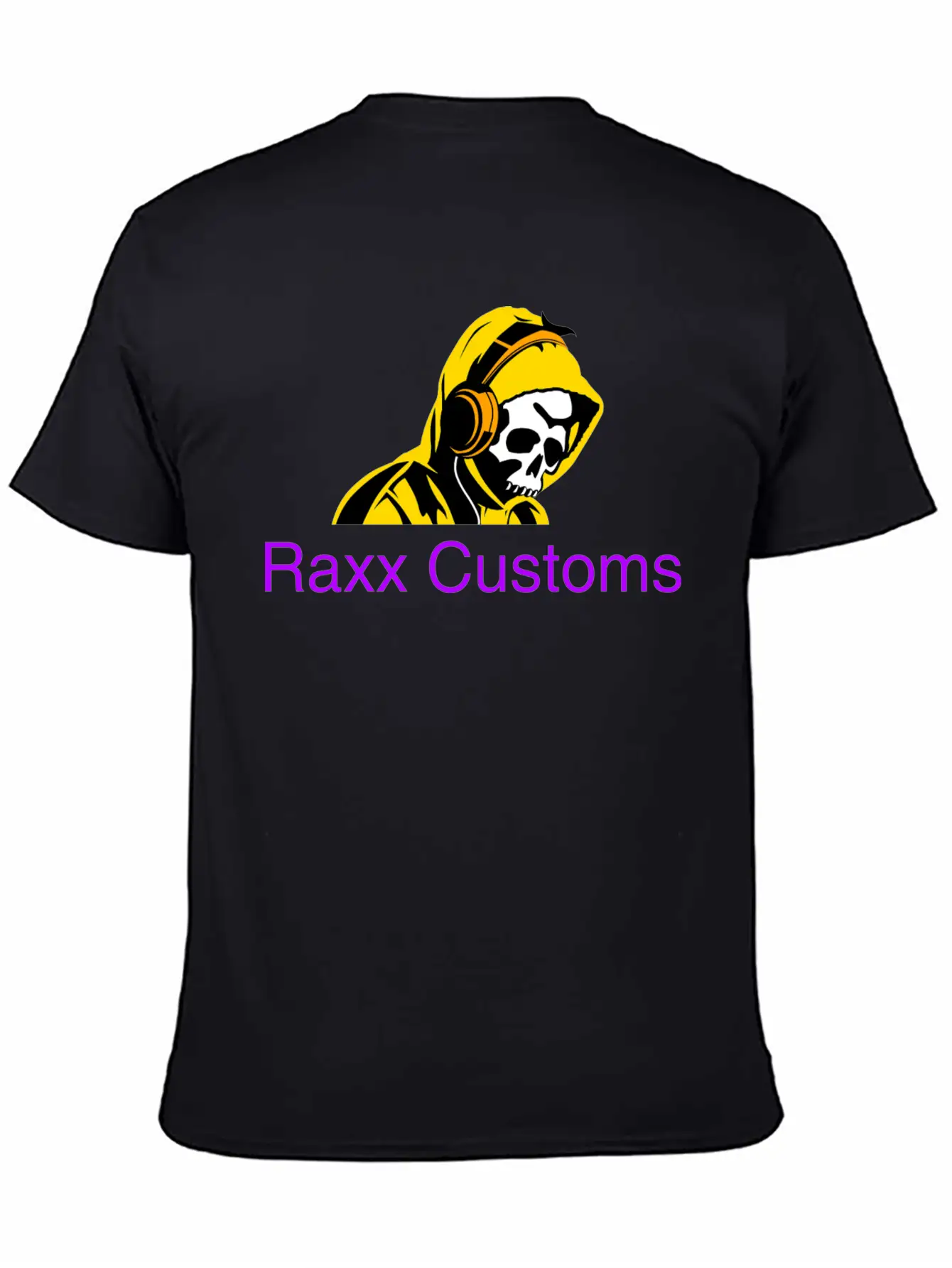SKULL RAXX CUSTOMS Logo Yellow Timeless Short Sleeve Tee – Comfy And Minimalist Design