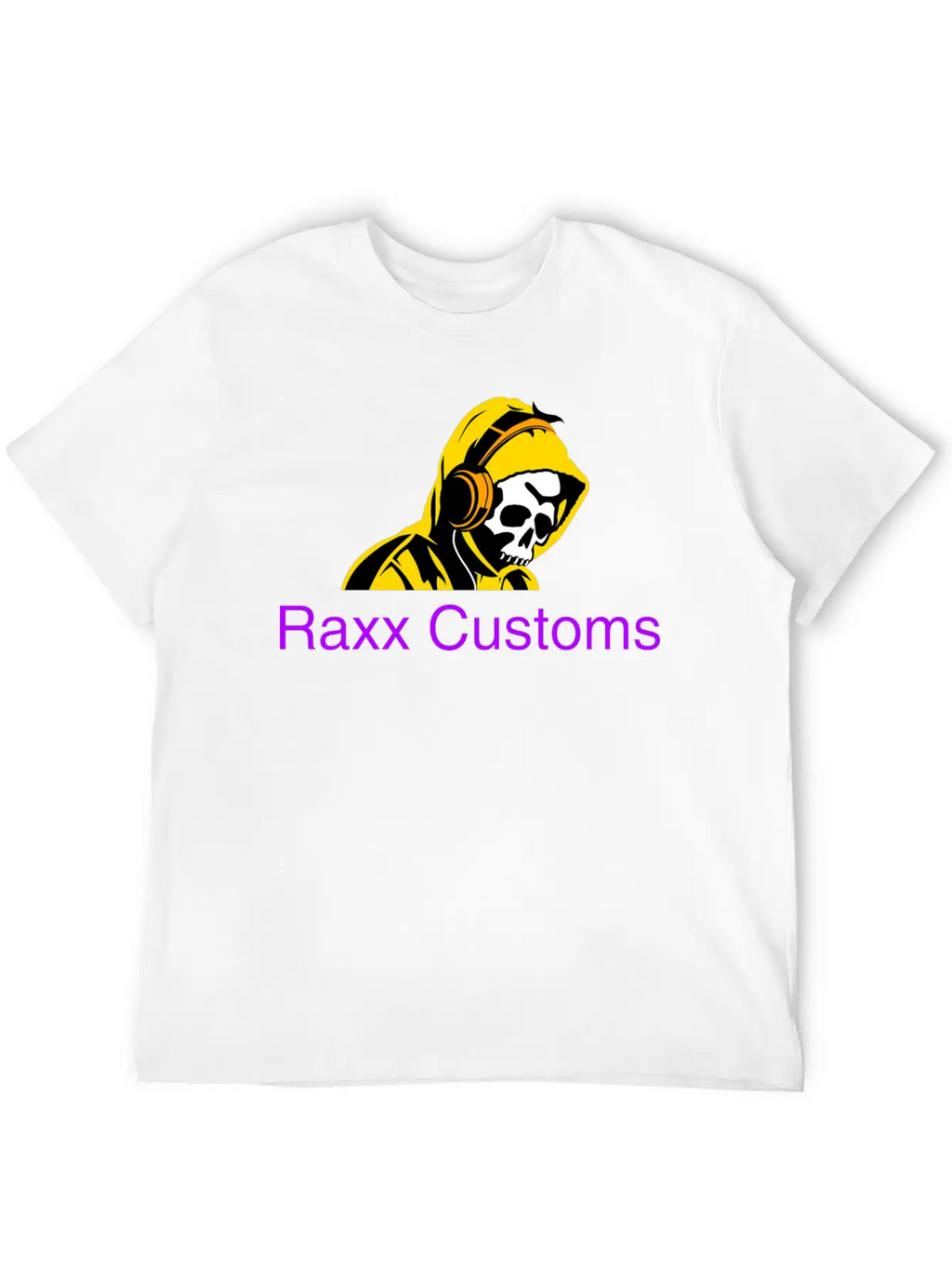 SKULL RAXX CUSTOMS Logo Yellow Timeless Short Sleeve Tee – Comfy And Minimalist Design