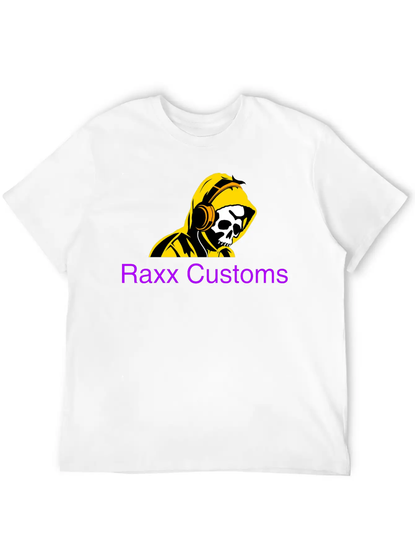 SKULL RAXX CUSTOMS Logo Yellow Timeless Short Sleeve Tee – Comfy And Minimalist Design