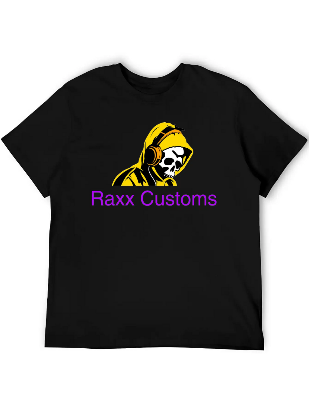 SKULL RAXX CUSTOMS Logo Yellow Timeless Short Sleeve Tee – Comfy And Minimalist Design