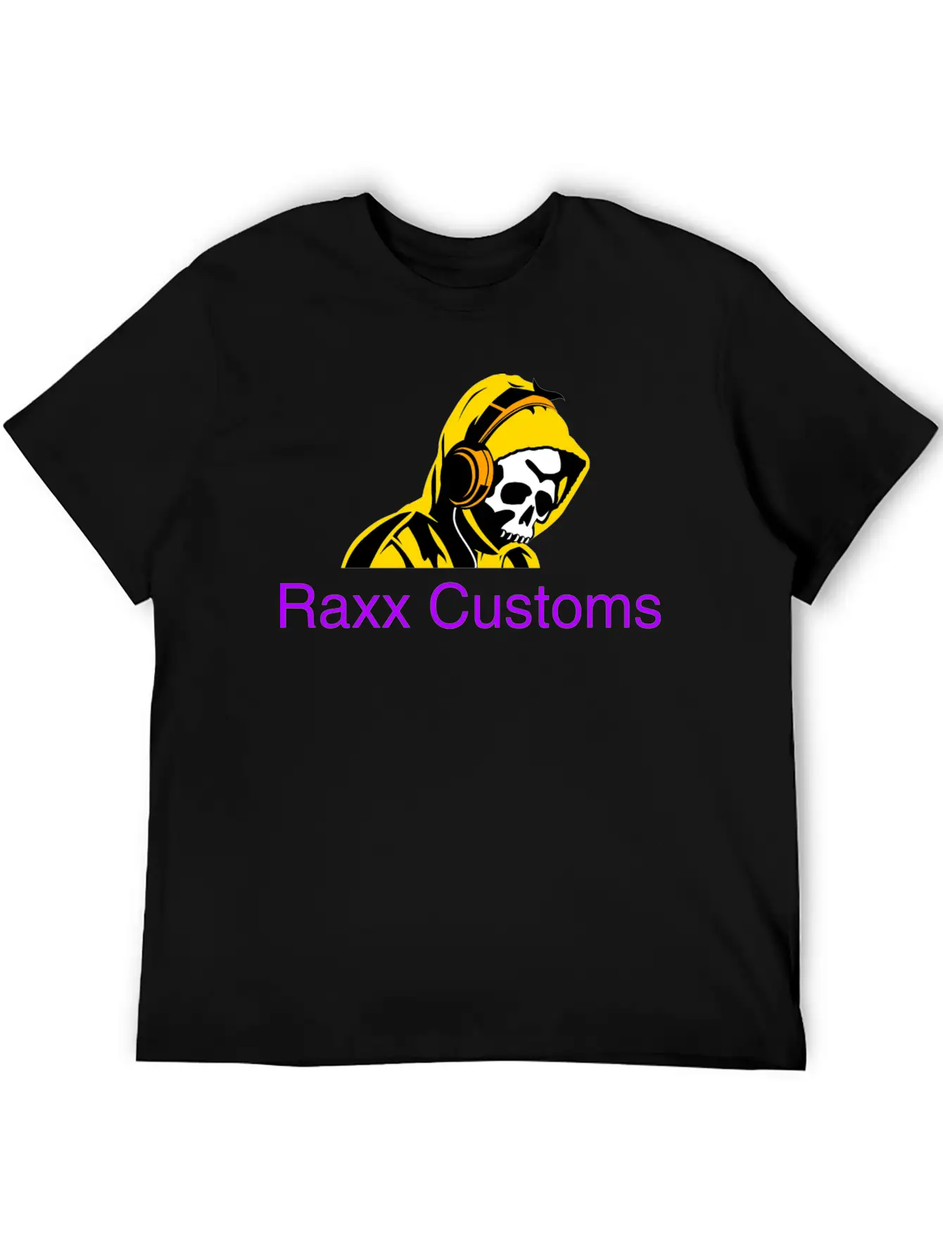 SKULL RAXX CUSTOMS Logo Yellow Timeless Short Sleeve Tee – Comfy And Minimalist Design