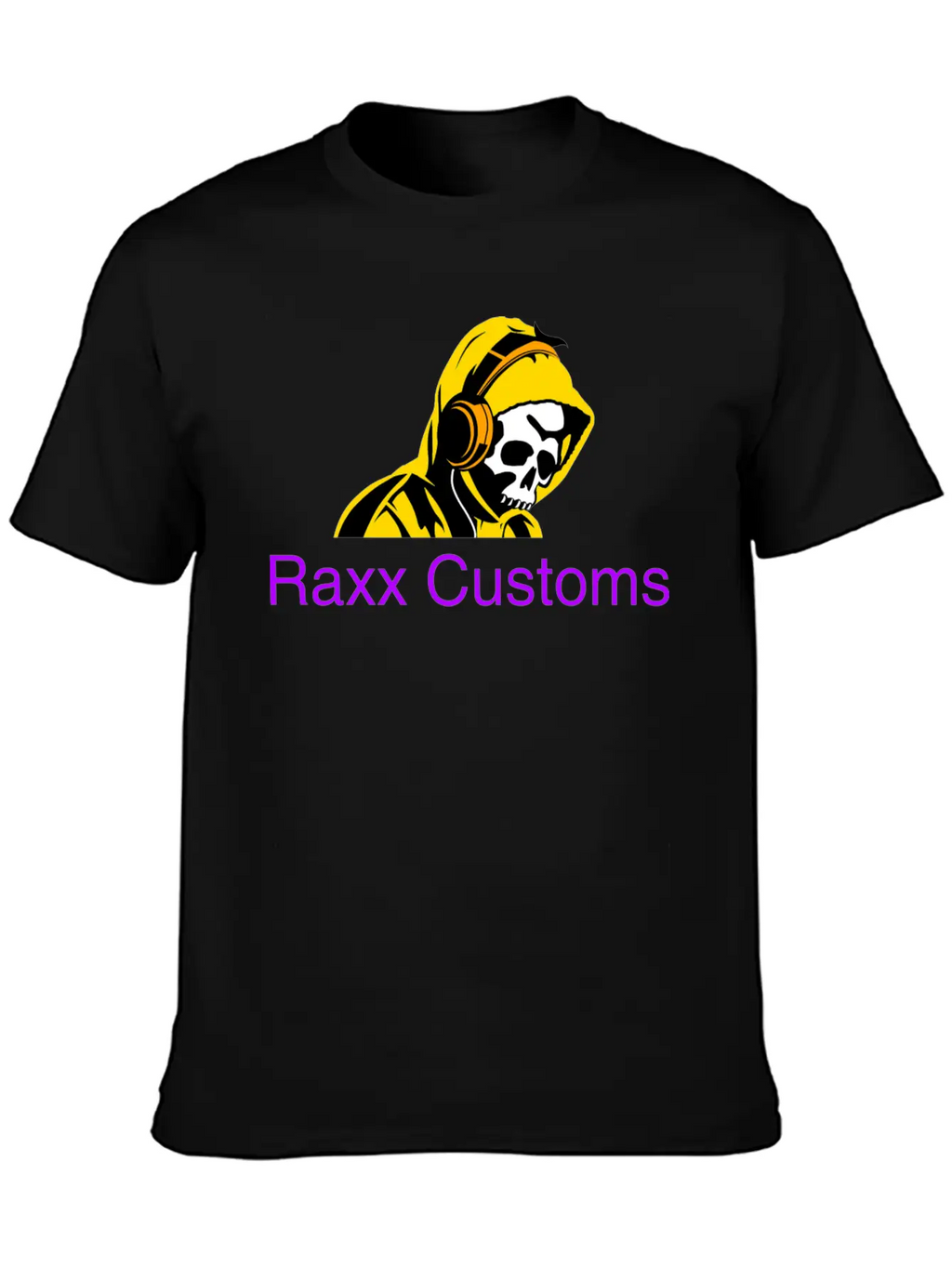 SKULL RAXX CUSTOMS Logo Yellow Timeless Short Sleeve Tee – Comfy And Minimalist Design