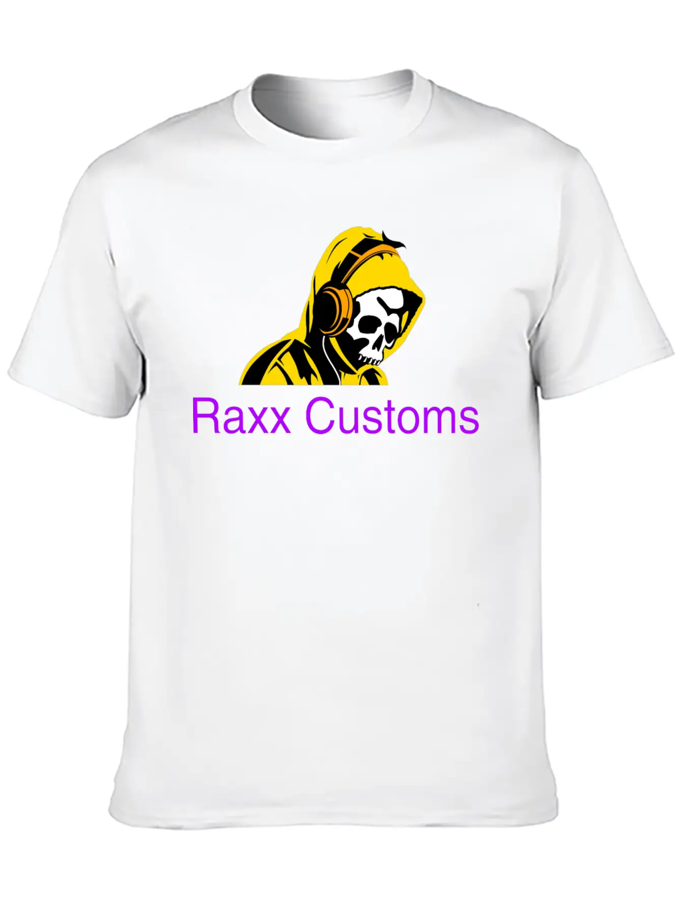 SKULL RAXX CUSTOMS Logo Yellow Timeless Short Sleeve Tee – Comfy And Minimalist Design