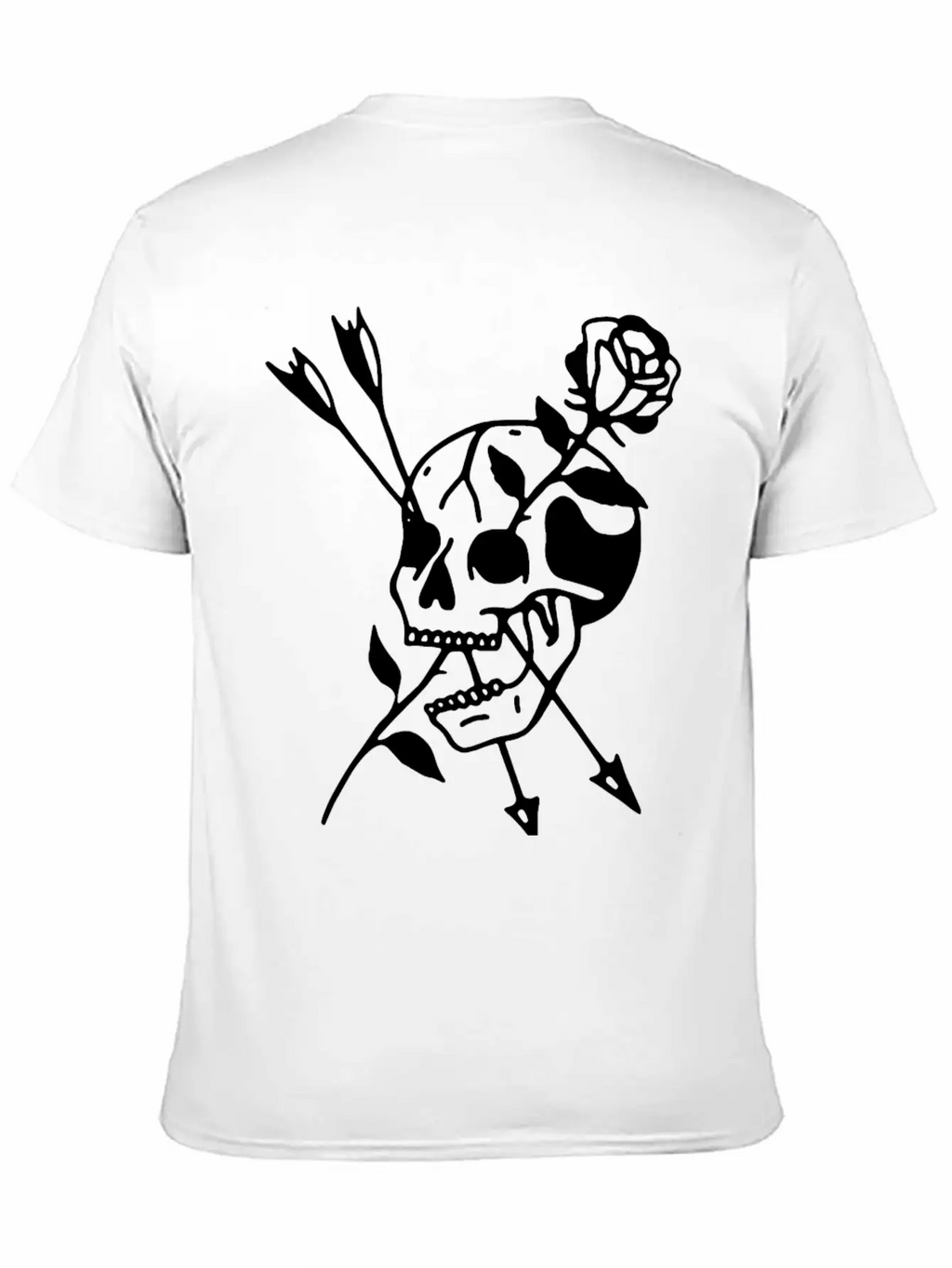 Skull Rose Basic Graphic T-Shirt – Daily Comfort In Soft Cotton