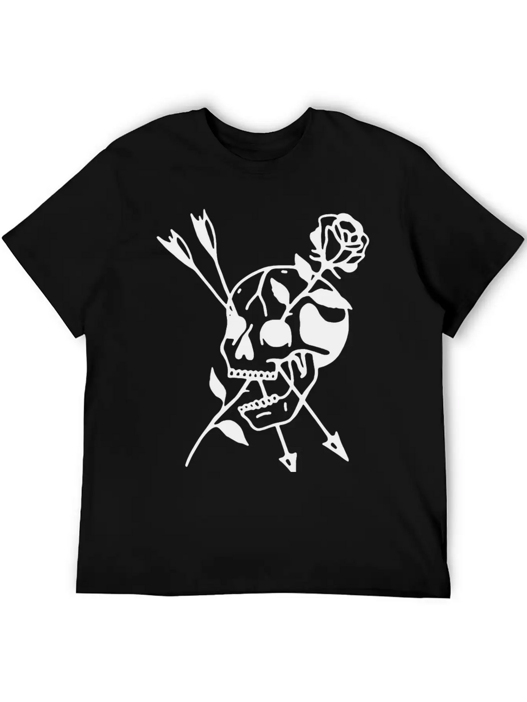 Skull Rose Basic Graphic T-Shirt – Daily Comfort In Soft Cotton