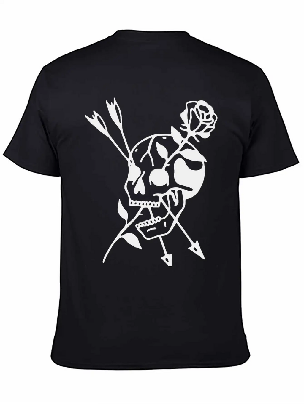 Skull Rose Basic Graphic T-Shirt – Daily Comfort In Soft Cotton