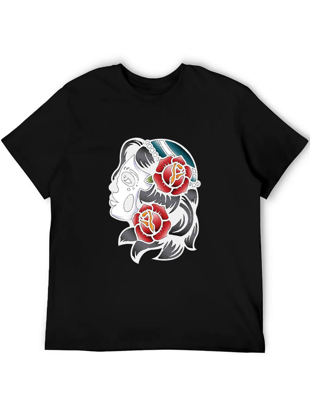 Skull Tattoo Breathable Soft Cotton T-Shirt – Timeless Casual Look