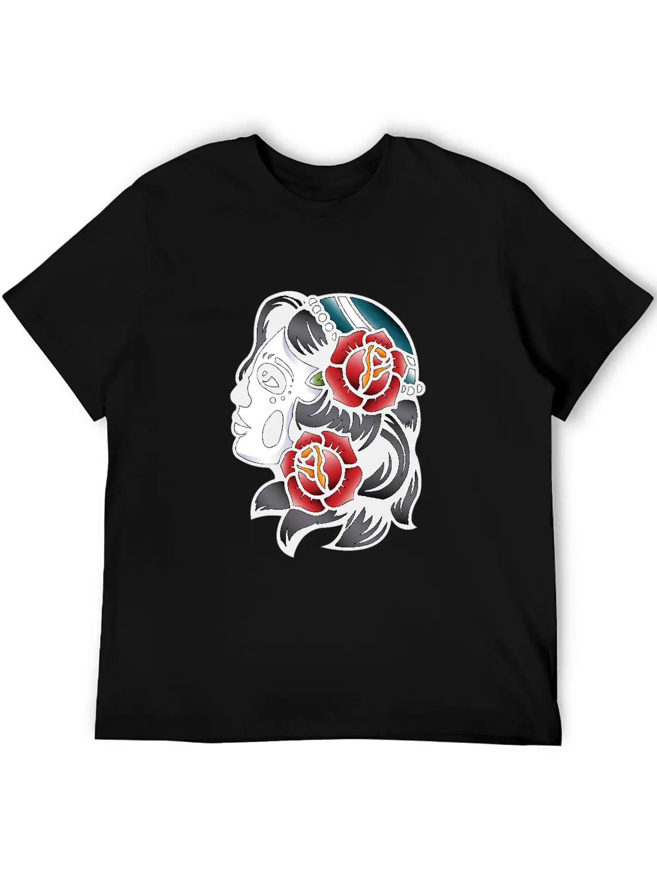 Skull Tattoo Breathable Soft Cotton T-Shirt – Timeless Casual Look