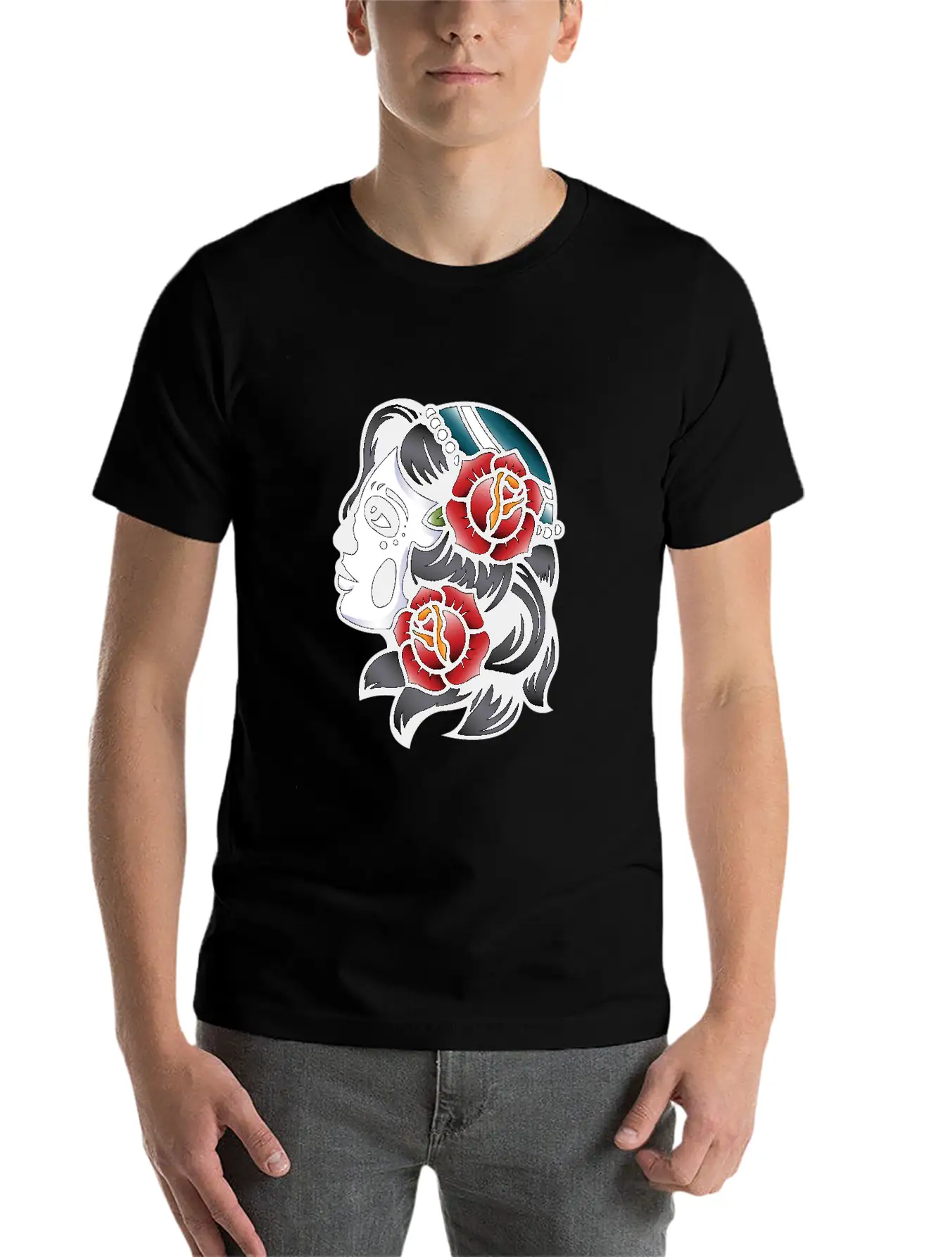 Skull Tattoo Breathable Soft Cotton T-Shirt – Timeless Casual Look