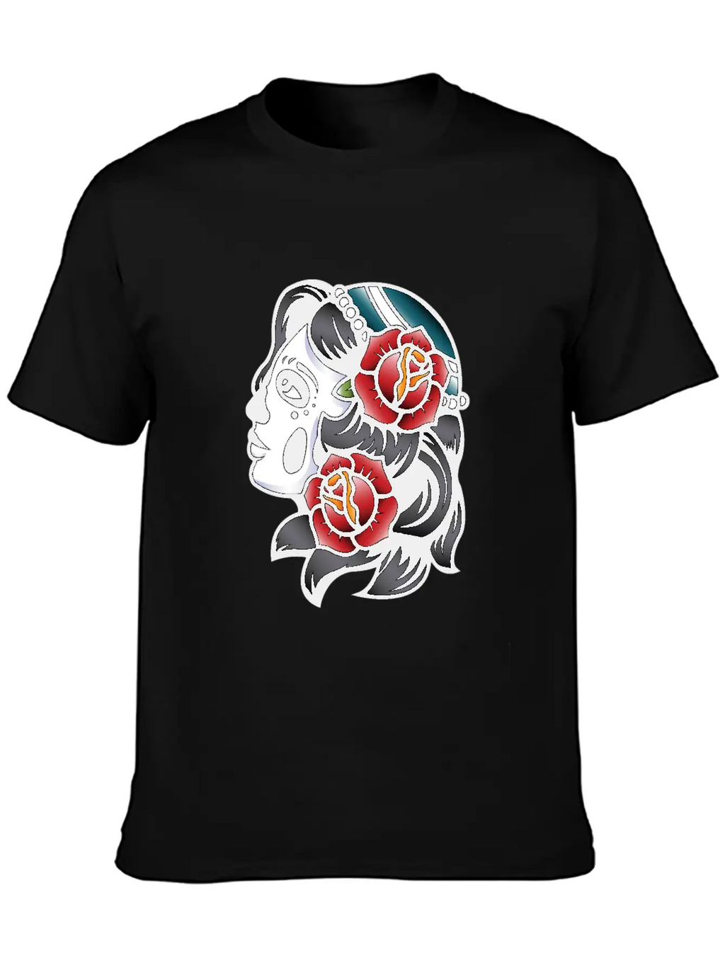 Skull Tattoo Breathable Soft Cotton T-Shirt – Timeless Casual Look