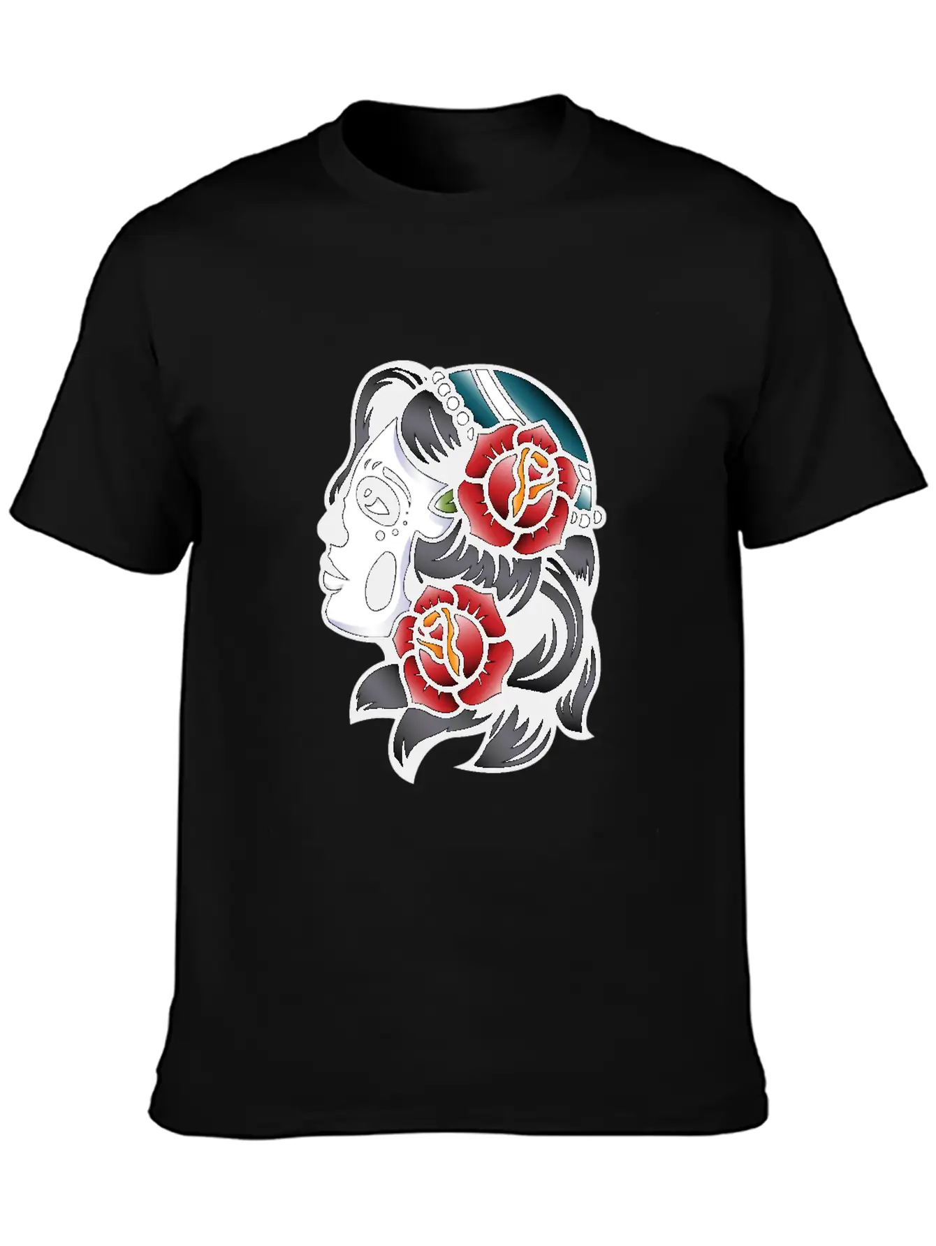 Skull Tattoo Breathable Soft Cotton T-Shirt – Timeless Casual Look
