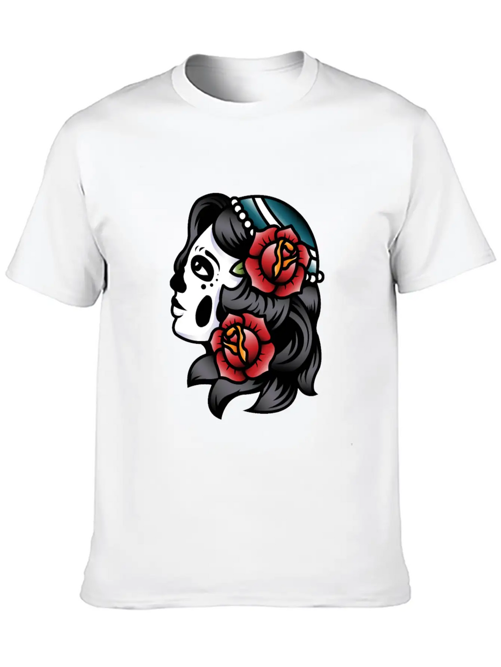 Skull Tattoo Breathable Soft Cotton T-Shirt – Timeless Casual Look