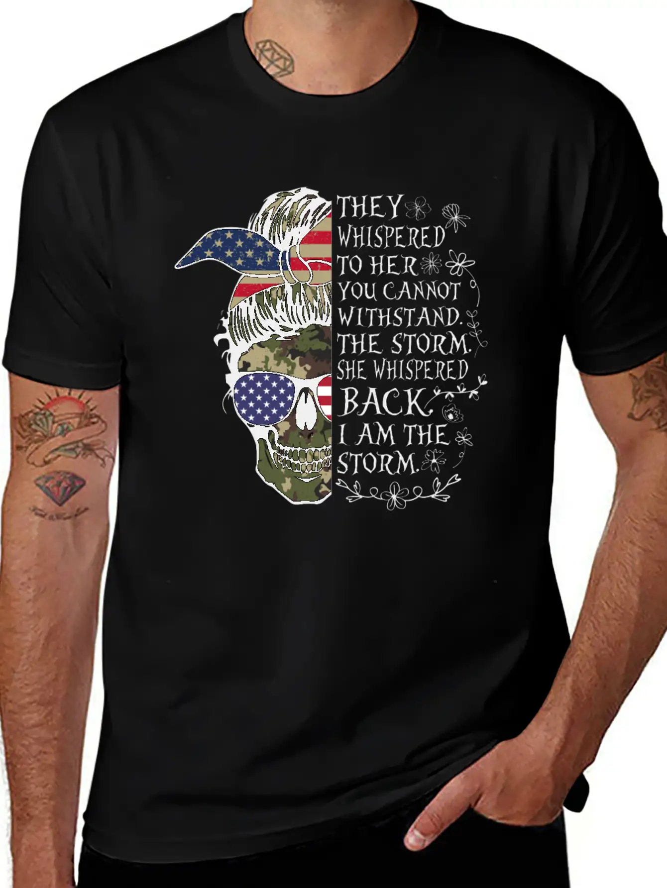 Skull Veteran Mom Timeless Short Sleeve Tee – Comfy And Minimalist Design