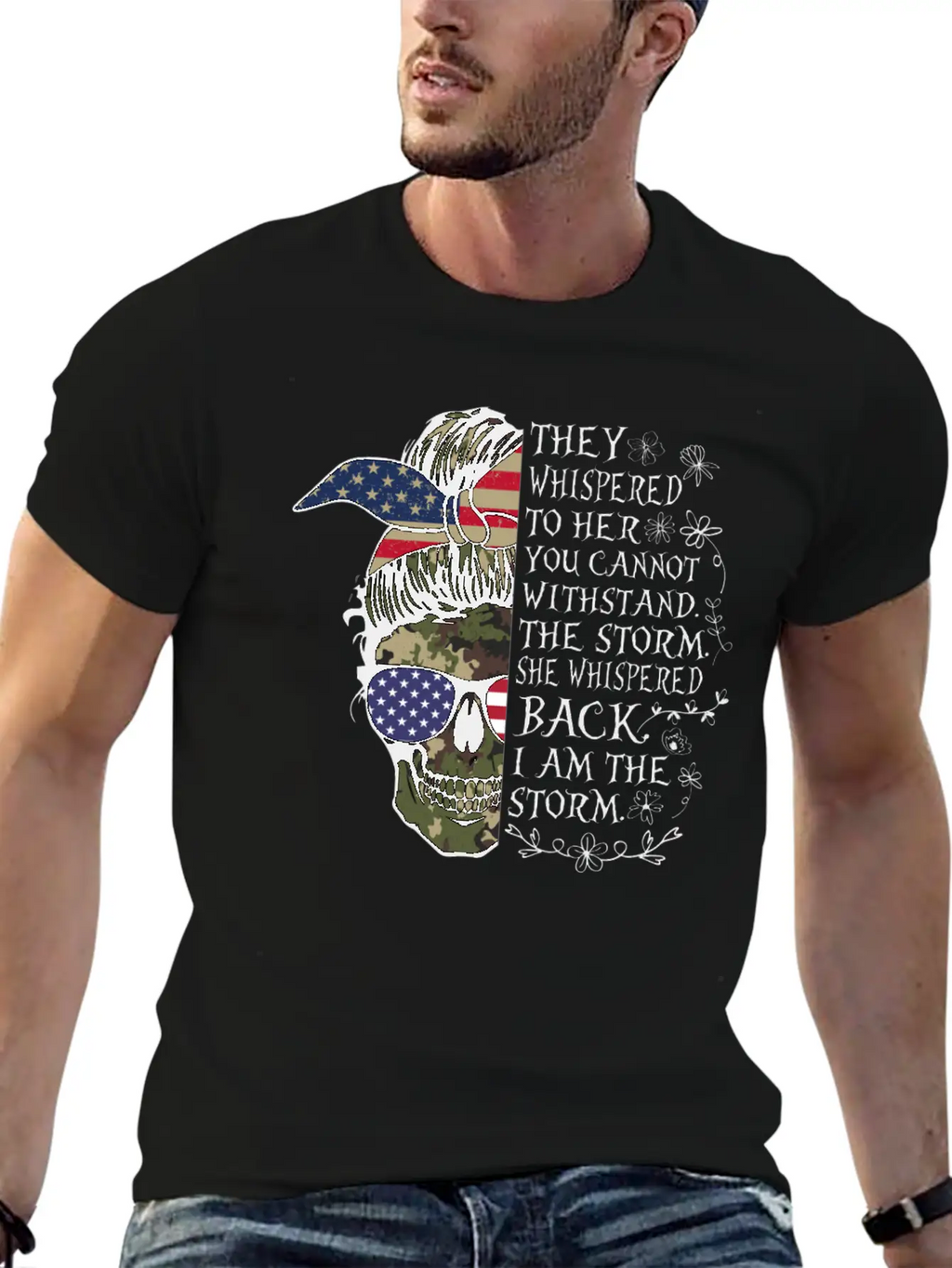 Skull Veteran Mom Timeless Short Sleeve Tee – Comfy And Minimalist Design