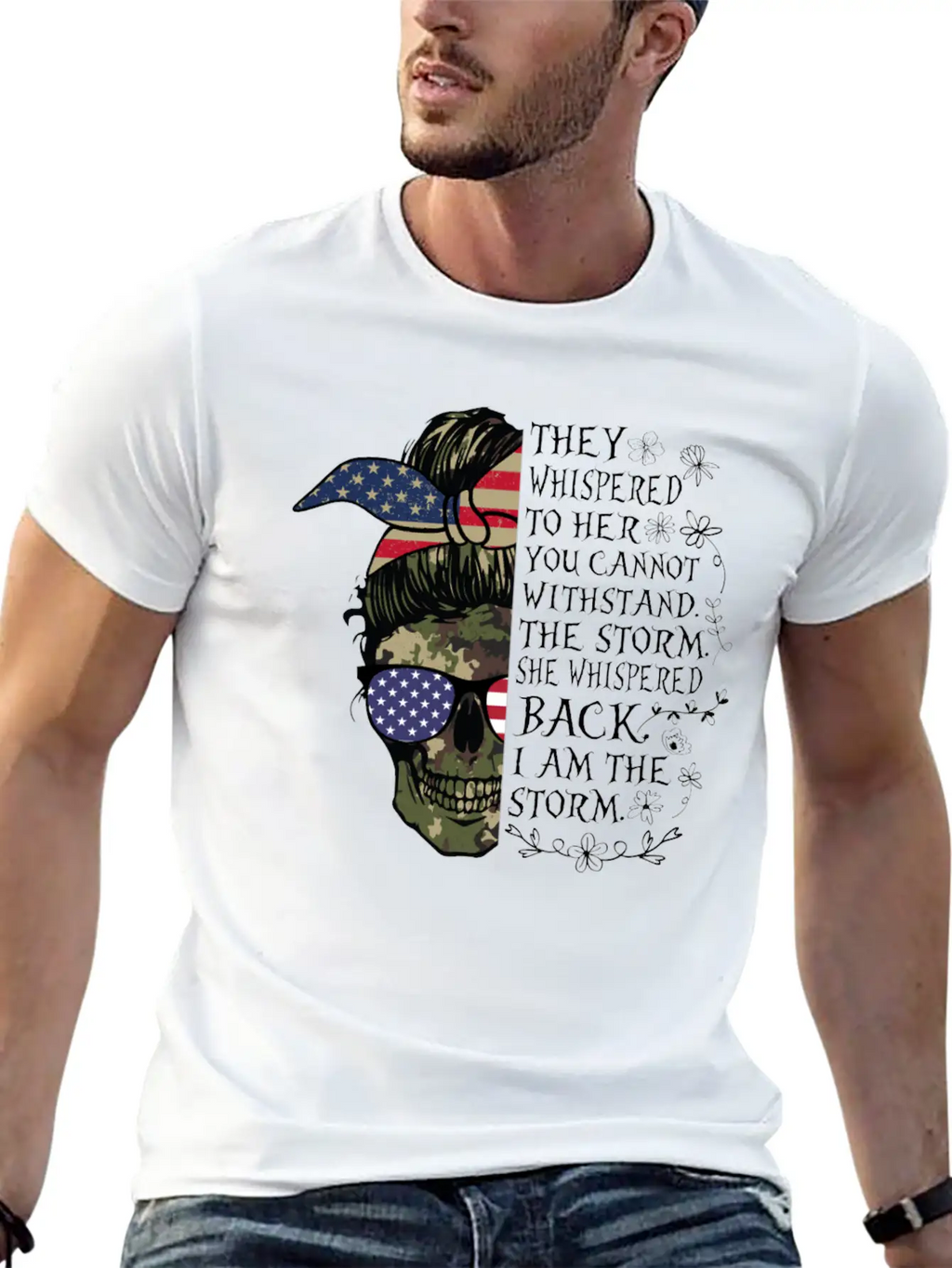 Skull Veteran Mom Timeless Short Sleeve Tee – Comfy And Minimalist Design