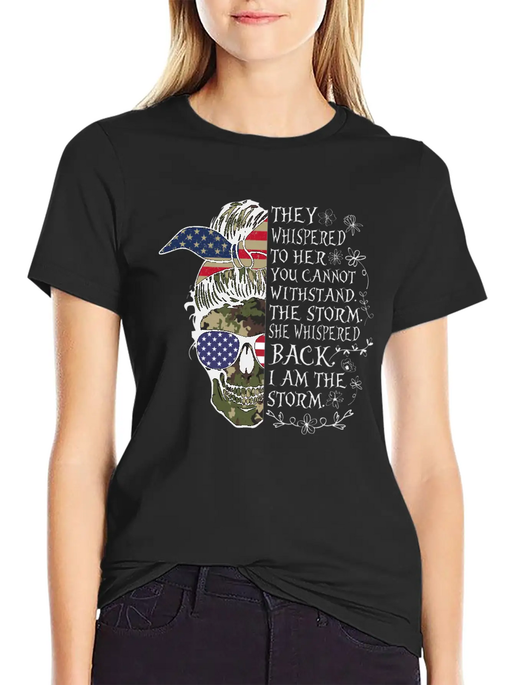 Skull Veteran Mom Timeless Short Sleeve Tee – Comfy And Minimalist Design