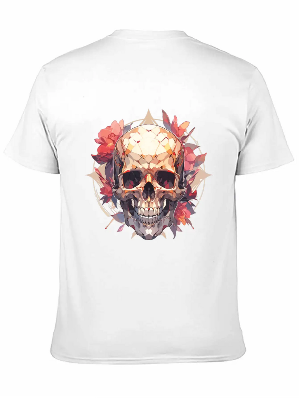 Skulls Skull Skull Skull Flowers Breathable Graphic T-Shirt – Perfect For Casual Days