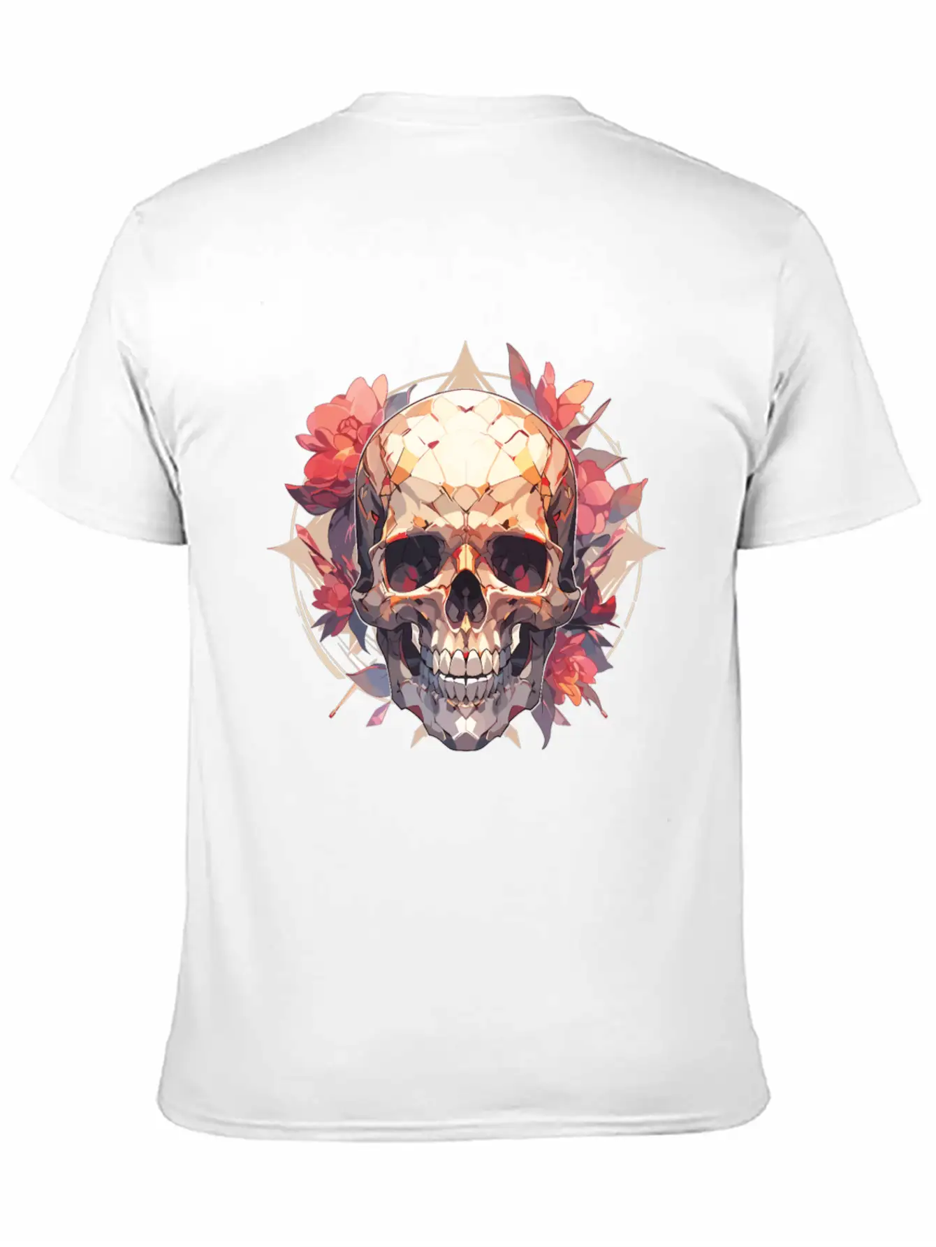 Skulls Skull Skull Skull Flowers Breathable Graphic T-Shirt – Perfect For Casual Days