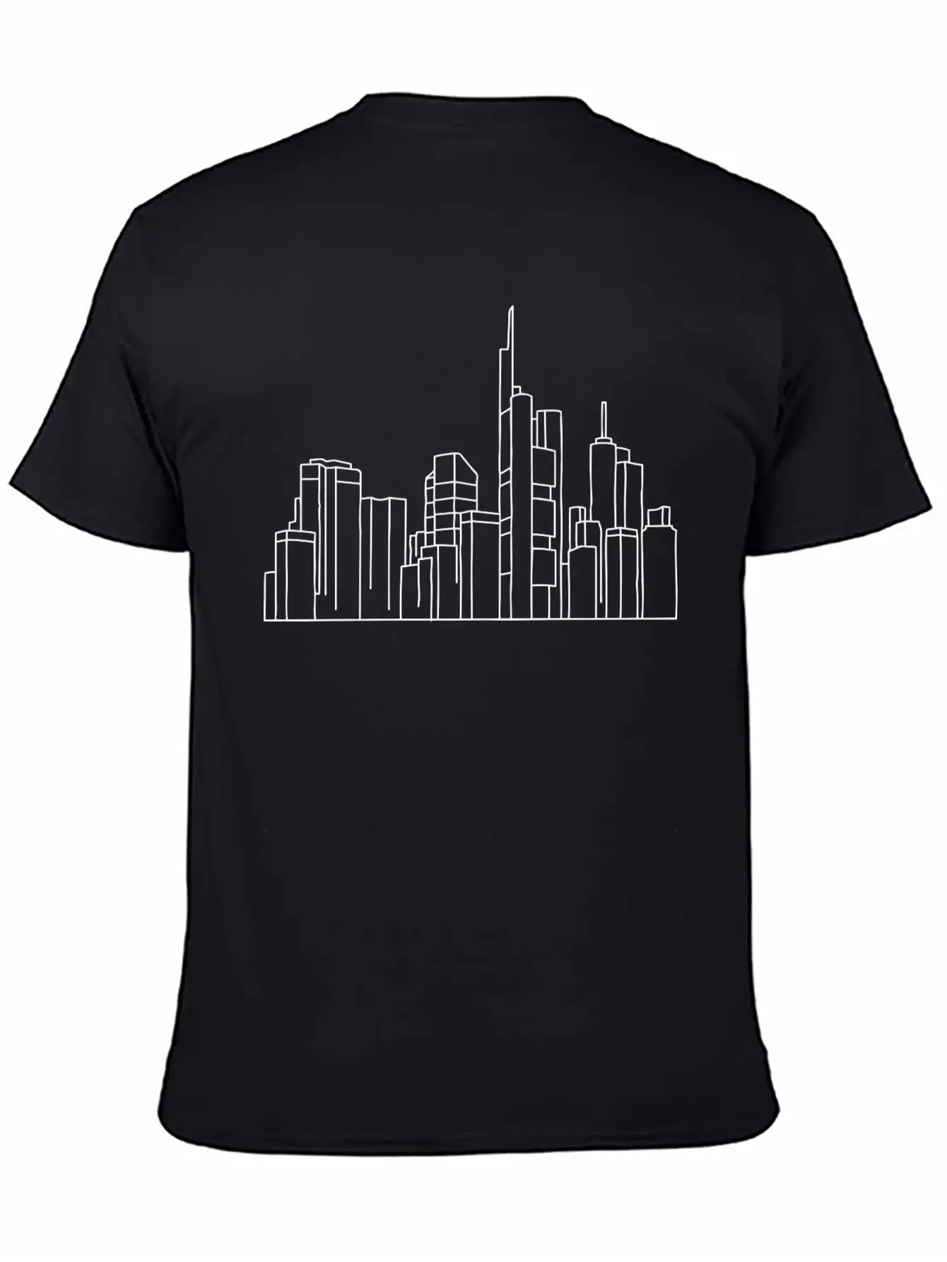 Skyline Of Frankfurt Unisex Casual T-Shirt – Clean Design For Daily Comfort