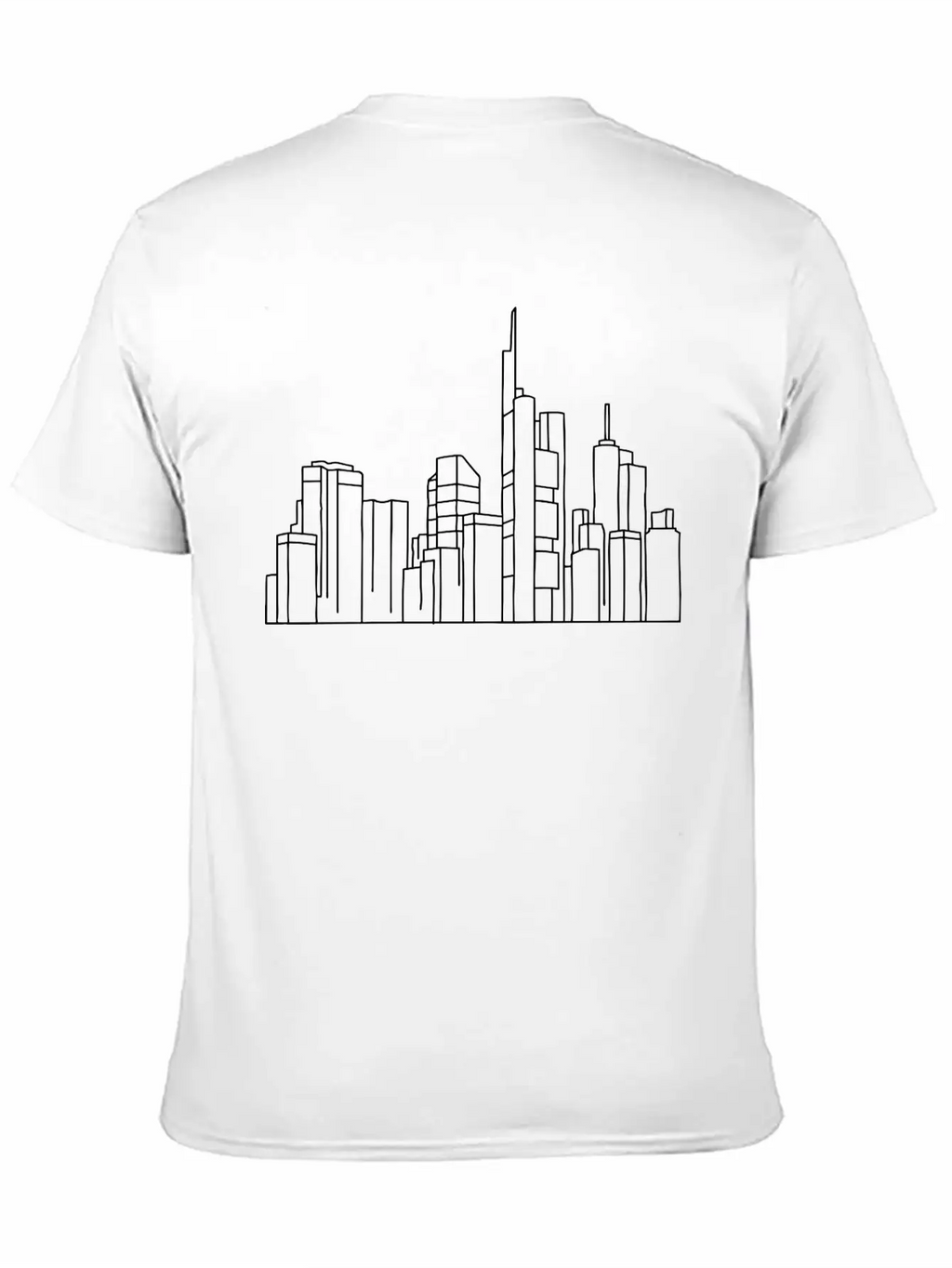 Skyline Of Frankfurt Unisex Casual T-Shirt – Clean Design For Daily Comfort