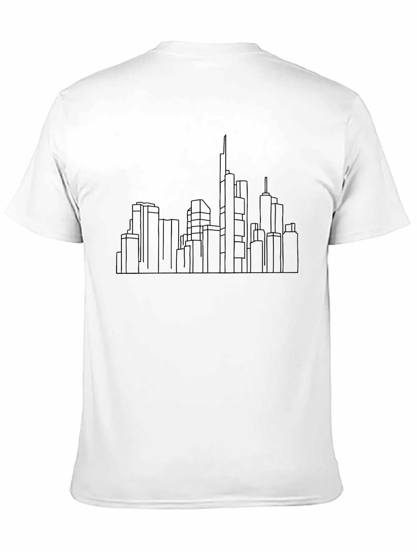 Skyline Of Frankfurt Unisex Casual T-Shirt – Clean Design For Daily Comfort