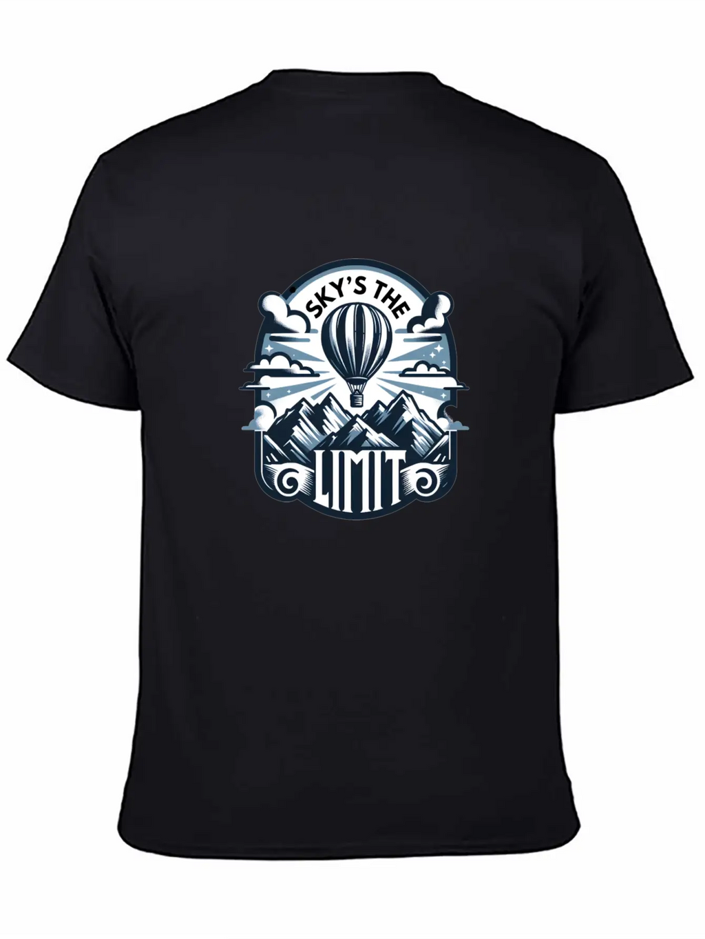 Sky's The Limit, Mountains Stylish Everyday T-Shirt – Unisex Basic Cotton Tee