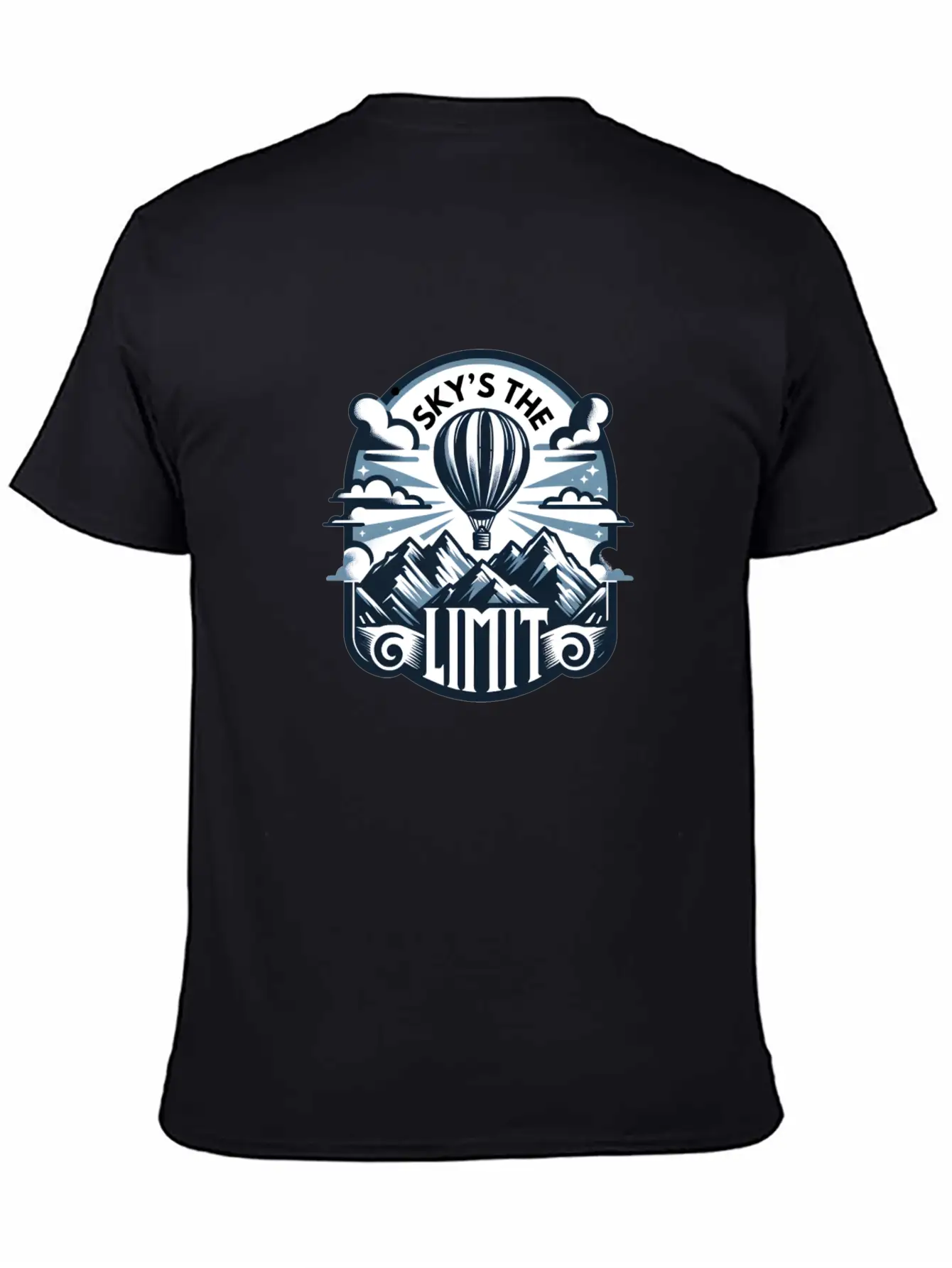 Sky's The Limit, Mountains Stylish Everyday T-Shirt – Unisex Basic Cotton Tee