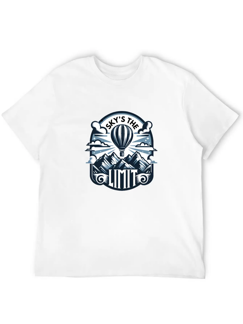 Sky's The Limit, Mountains Stylish Everyday T-Shirt – Unisex Basic Cotton Tee
