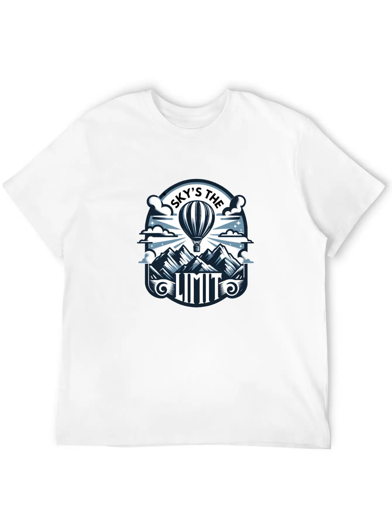 Sky's The Limit, Mountains Stylish Everyday T-Shirt – Unisex Basic Cotton Tee