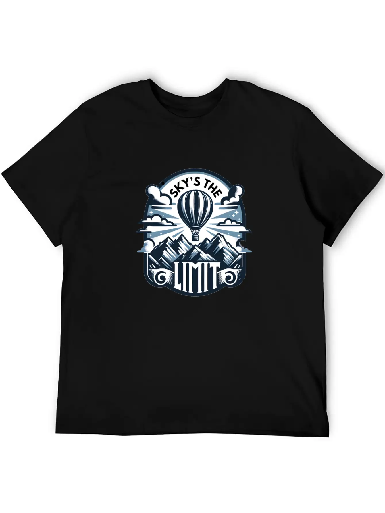 Sky's The Limit, Mountains Stylish Everyday T-Shirt – Unisex Basic Cotton Tee