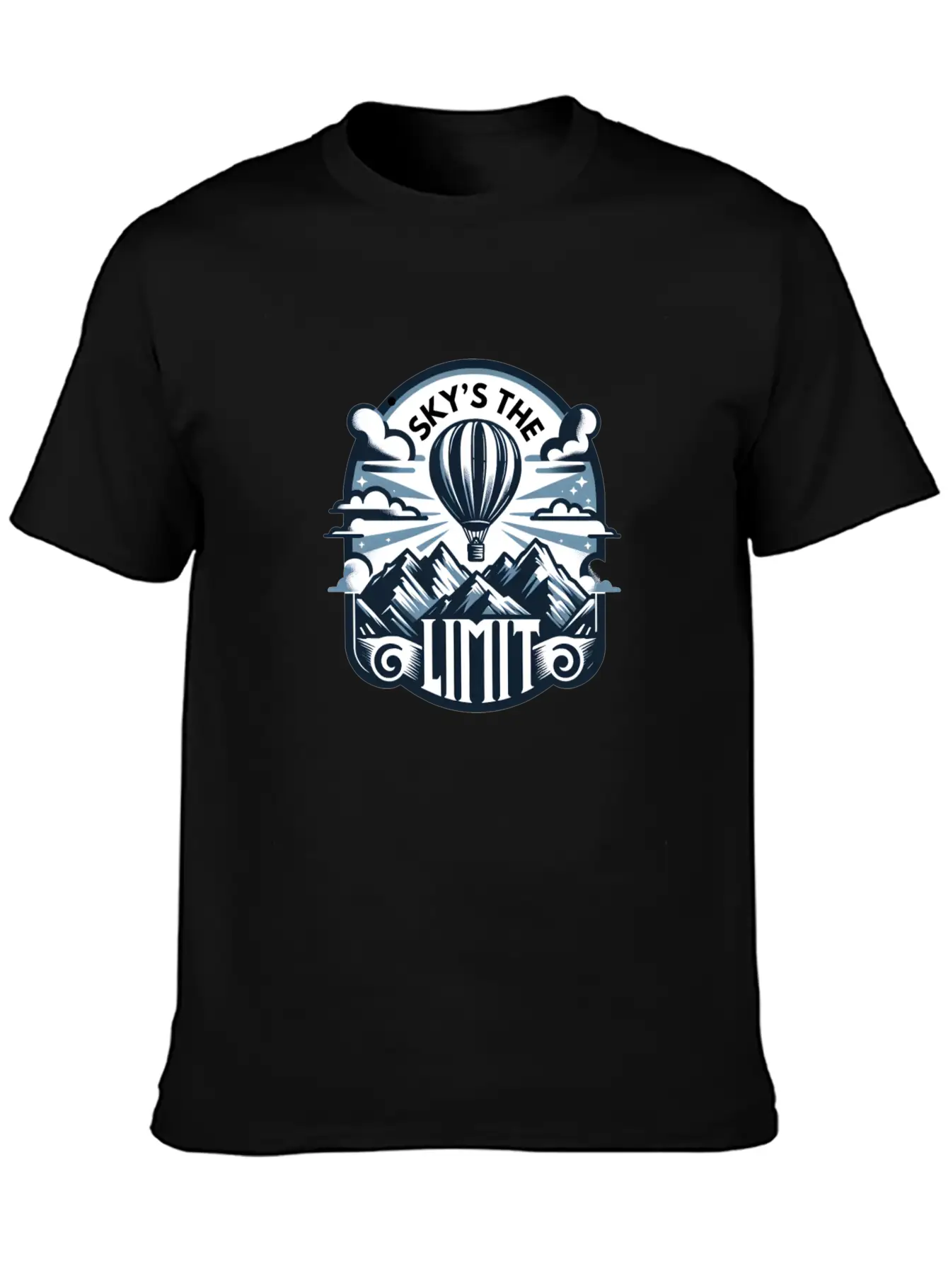 Sky's The Limit, Mountains Stylish Everyday T-Shirt – Unisex Basic Cotton Tee