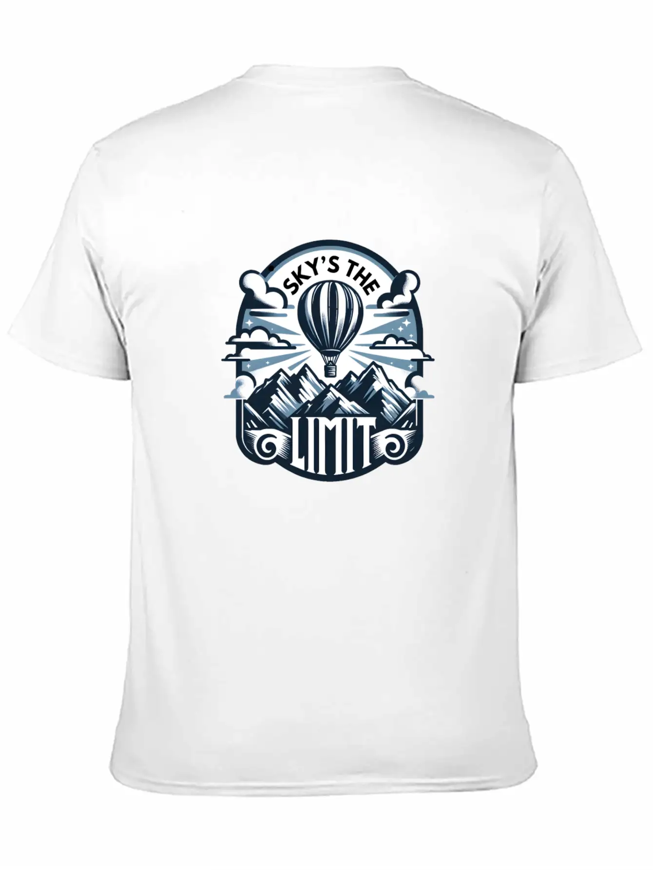 Sky's The Limit, Mountains Stylish Everyday T-Shirt – Unisex Basic Cotton Tee