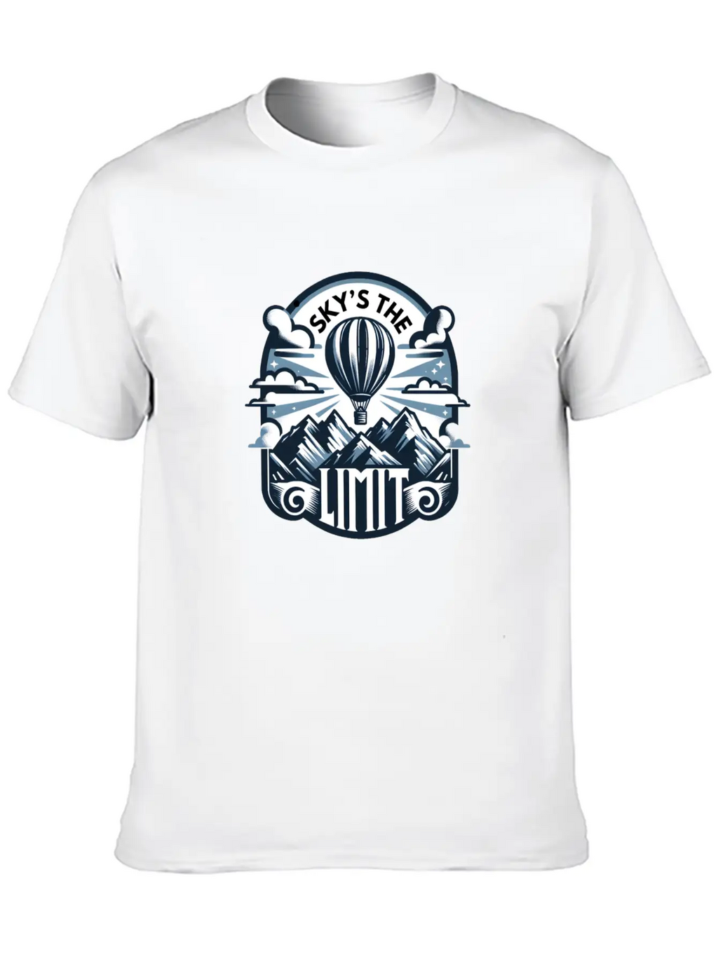 Sky's The Limit, Mountains Stylish Everyday T-Shirt – Unisex Basic Cotton Tee