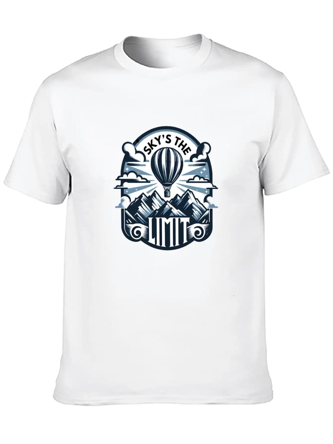 Sky's The Limit, Mountains Stylish Everyday T-Shirt – Unisex Basic Cotton Tee