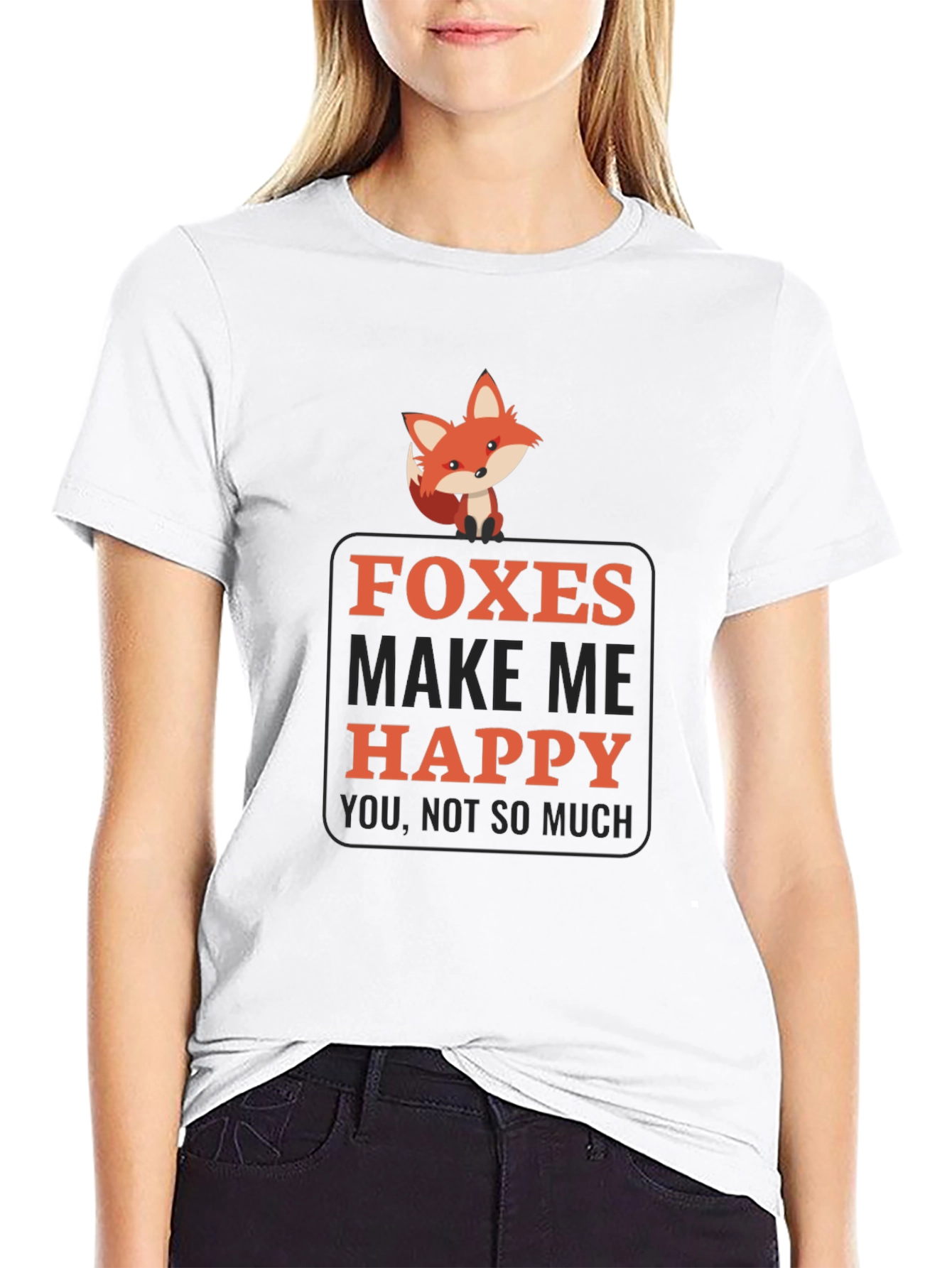 Foxes Make Me Happy Graphic Tee