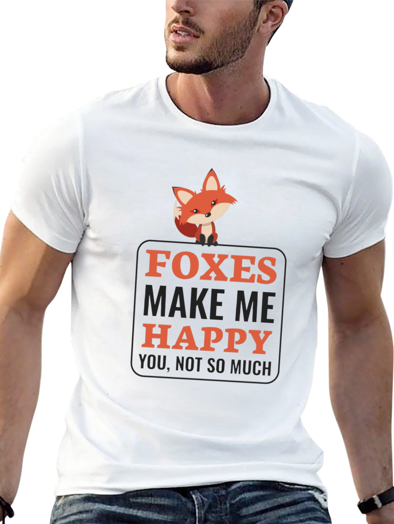 Foxes Make Me Happy Graphic Tee