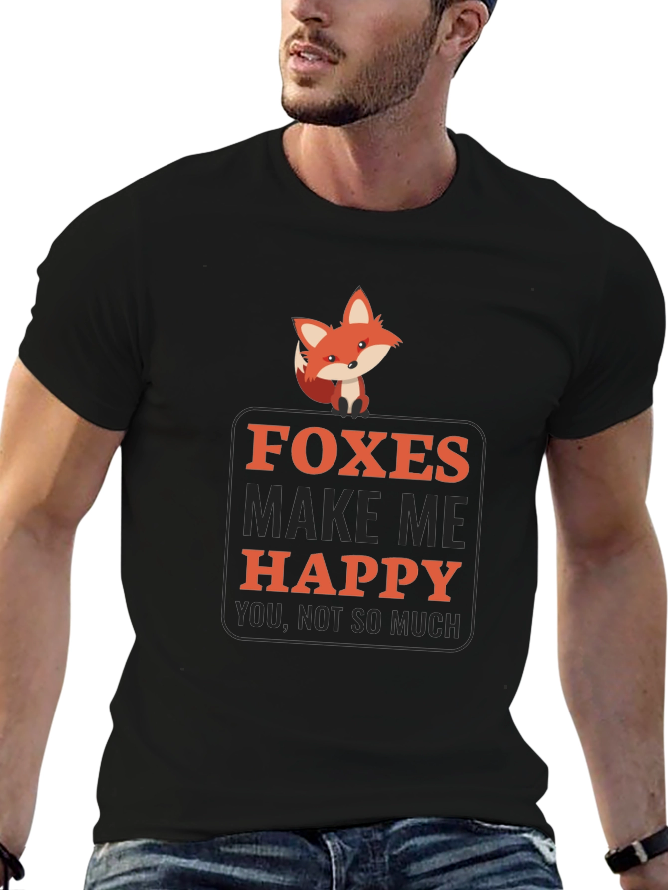 Foxes Make Me Happy Graphic Tee