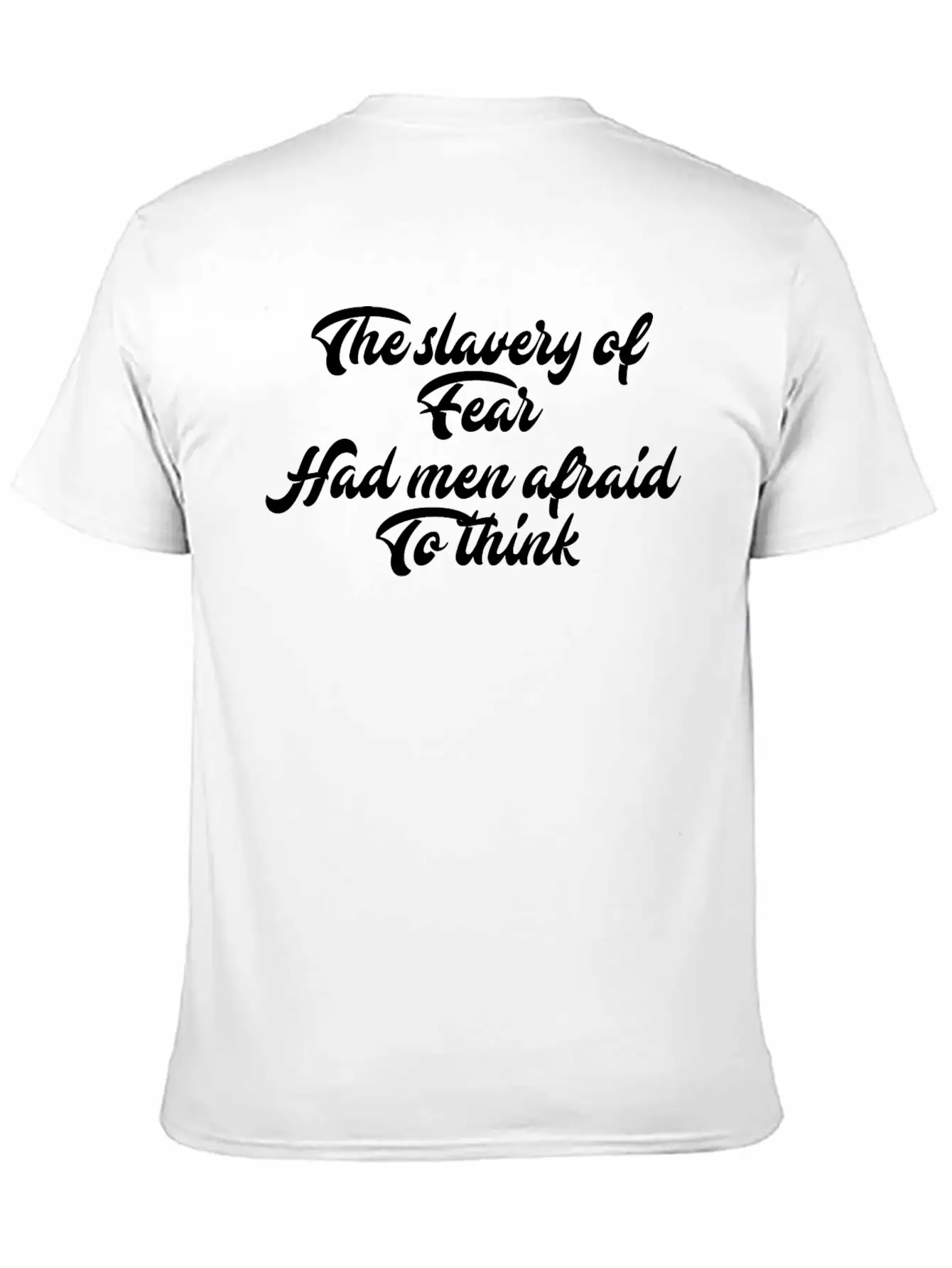 Slavery Of Fear Classic Cotton Tee – Unisex Comfort For Any Season
