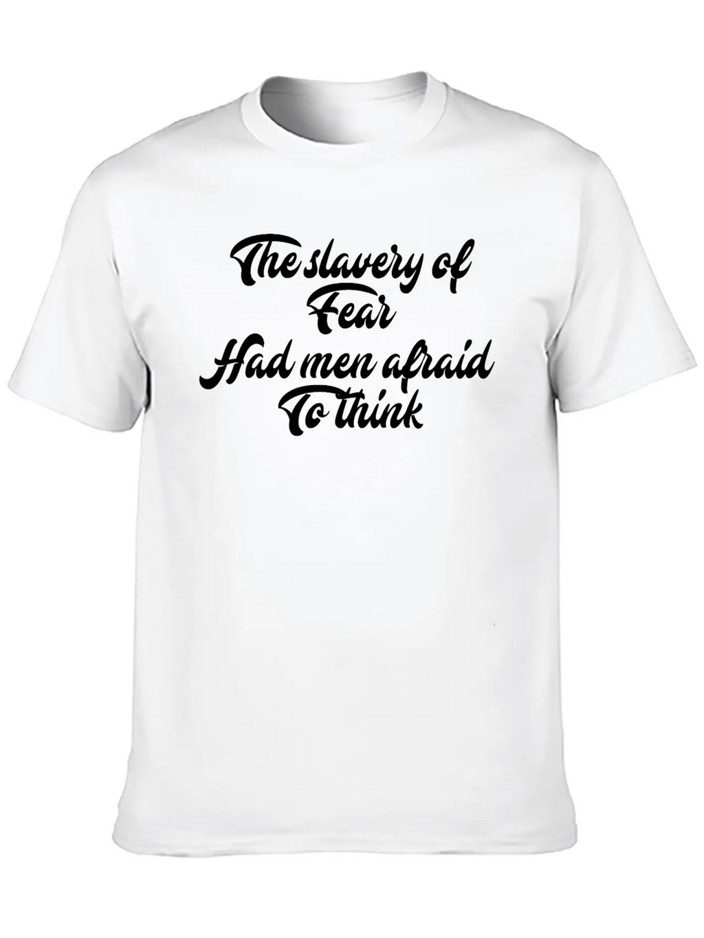 Slavery Of Fear Classic Cotton Tee – Unisex Comfort For Any Season