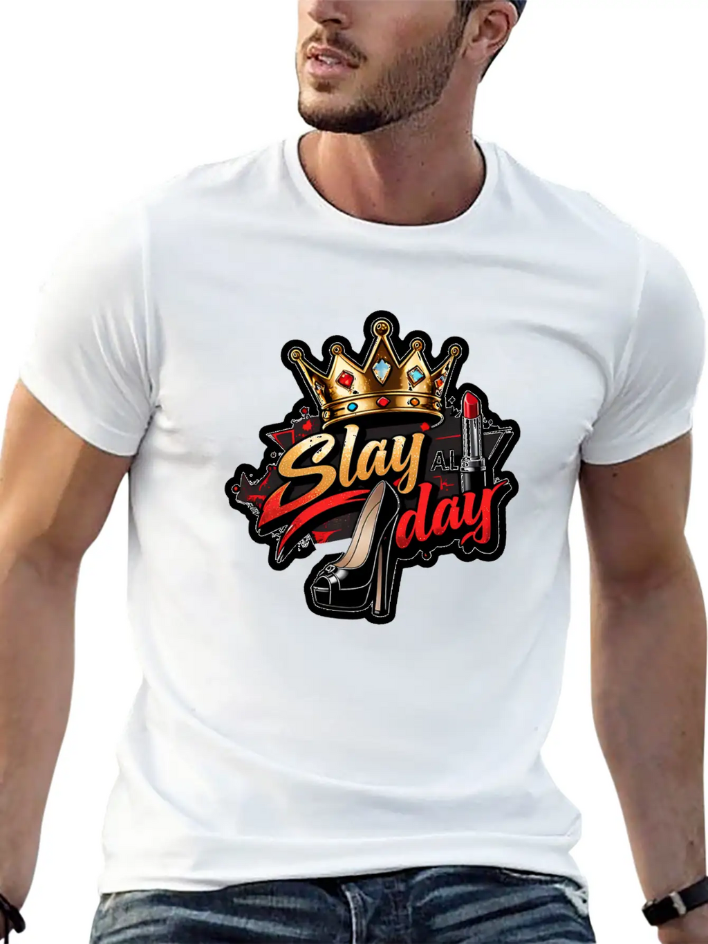 Slay All Day – Bold & Fierce Unisex Casual T-Shirt – Clean Design For Daily Comfort