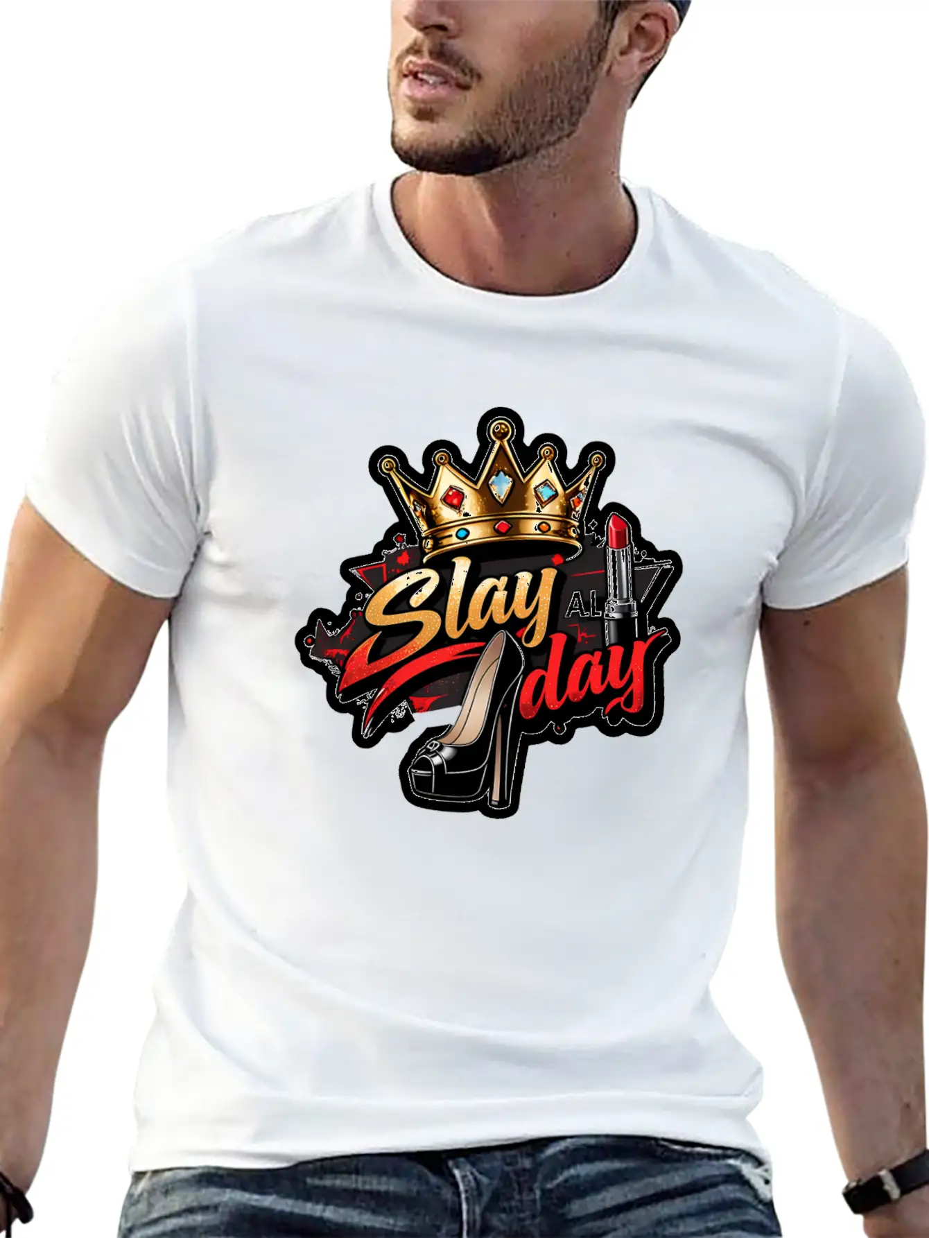 Slay All Day – Bold & Fierce Unisex Casual T-Shirt – Clean Design For Daily Comfort