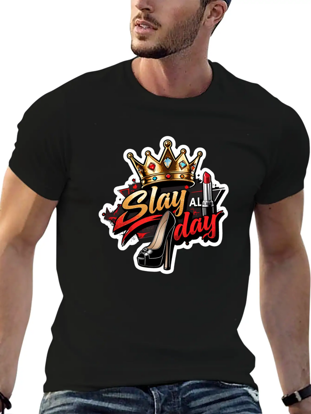 Slay All Day – Bold & Fierce Unisex Casual T-Shirt – Clean Design For Daily Comfort